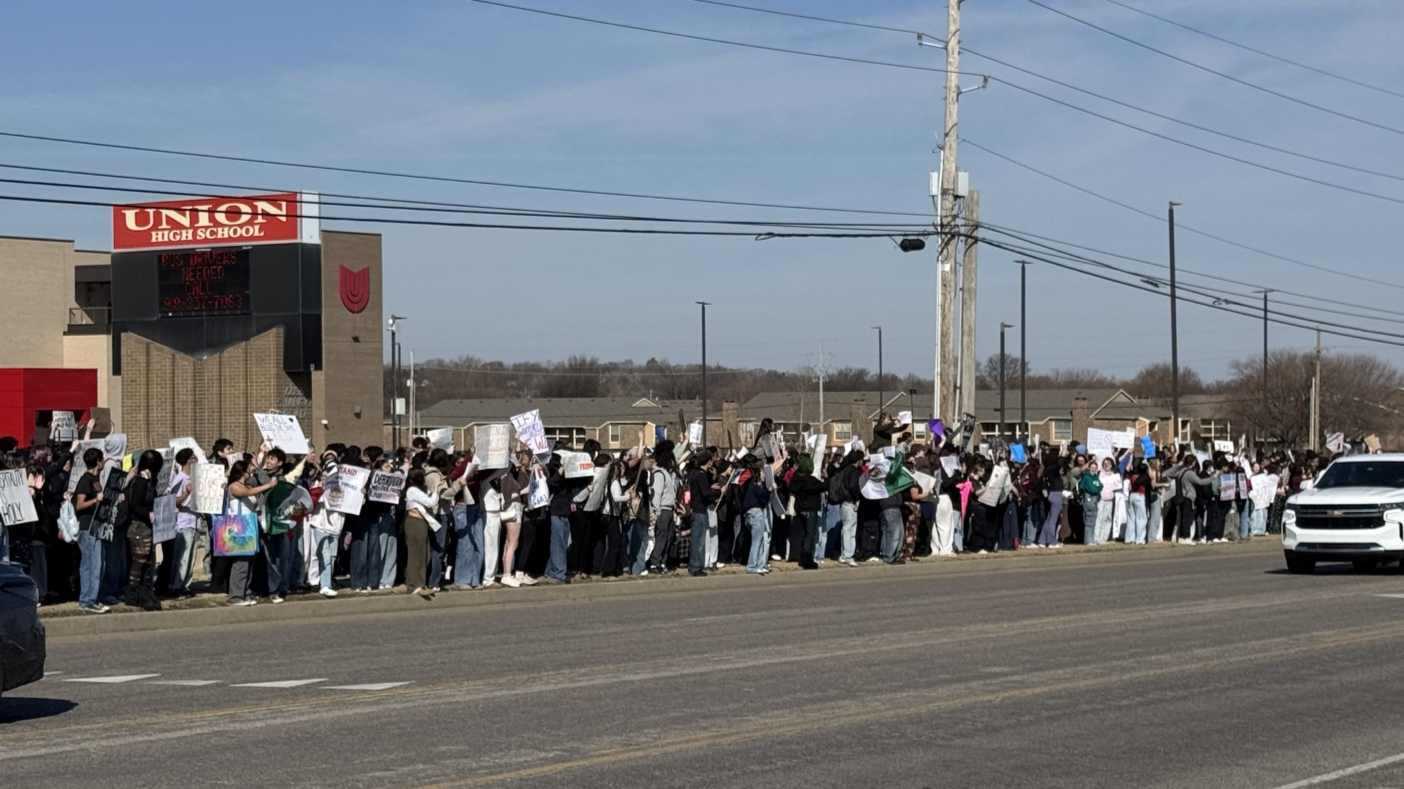 FOX23 - Union students organized a walk out Thursday morning in what ...