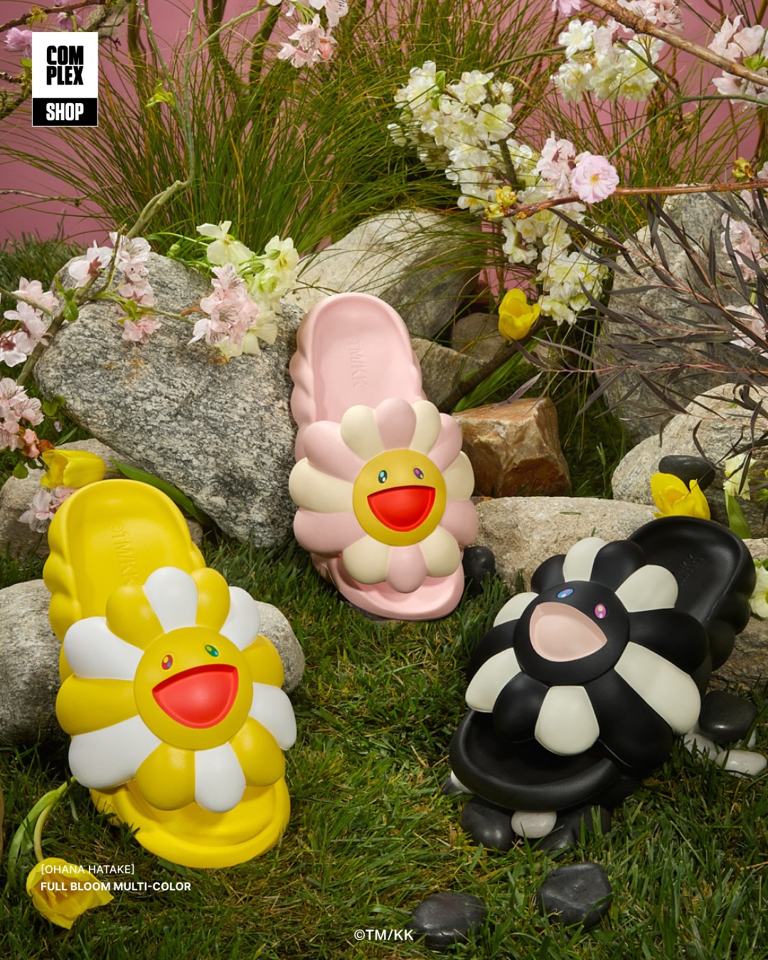 Ohana Hatake Full Bloom slides now in Yellow, Pink, and Black.