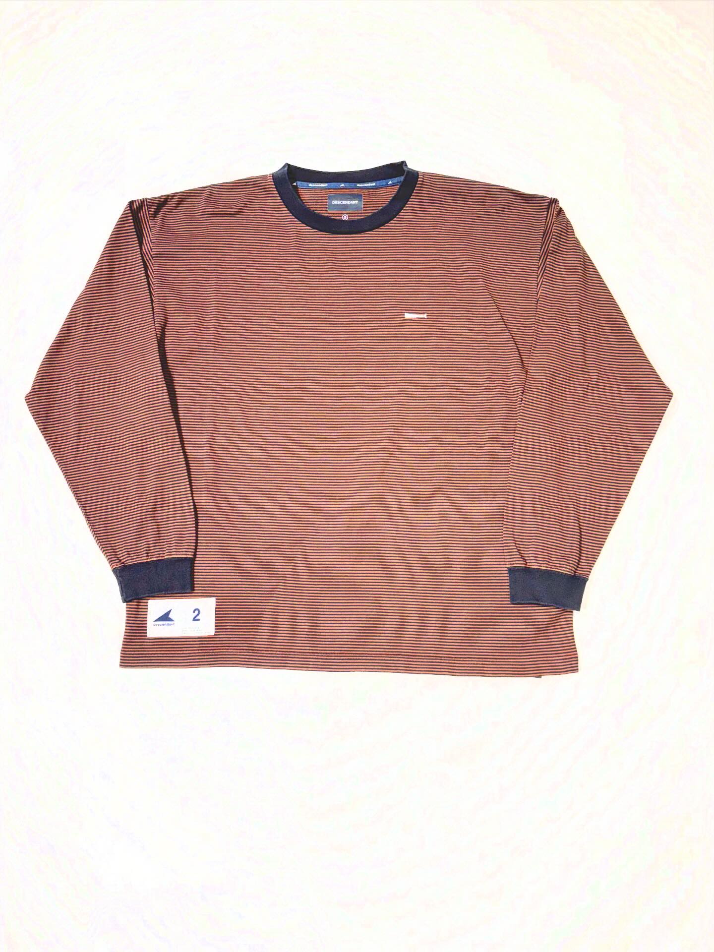 IN STORE NOW》 DESENDANT HORIZONTAL STRIPE LS BROWN GREEN