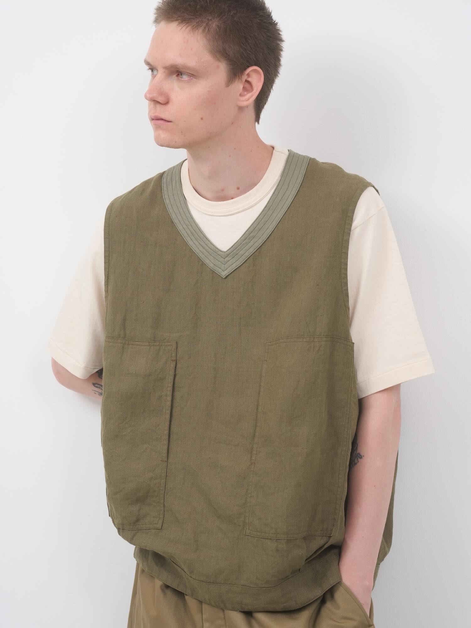 nigel cabourn HEMP VEST 48 カーキ 11039993_114039_1_960_20260319