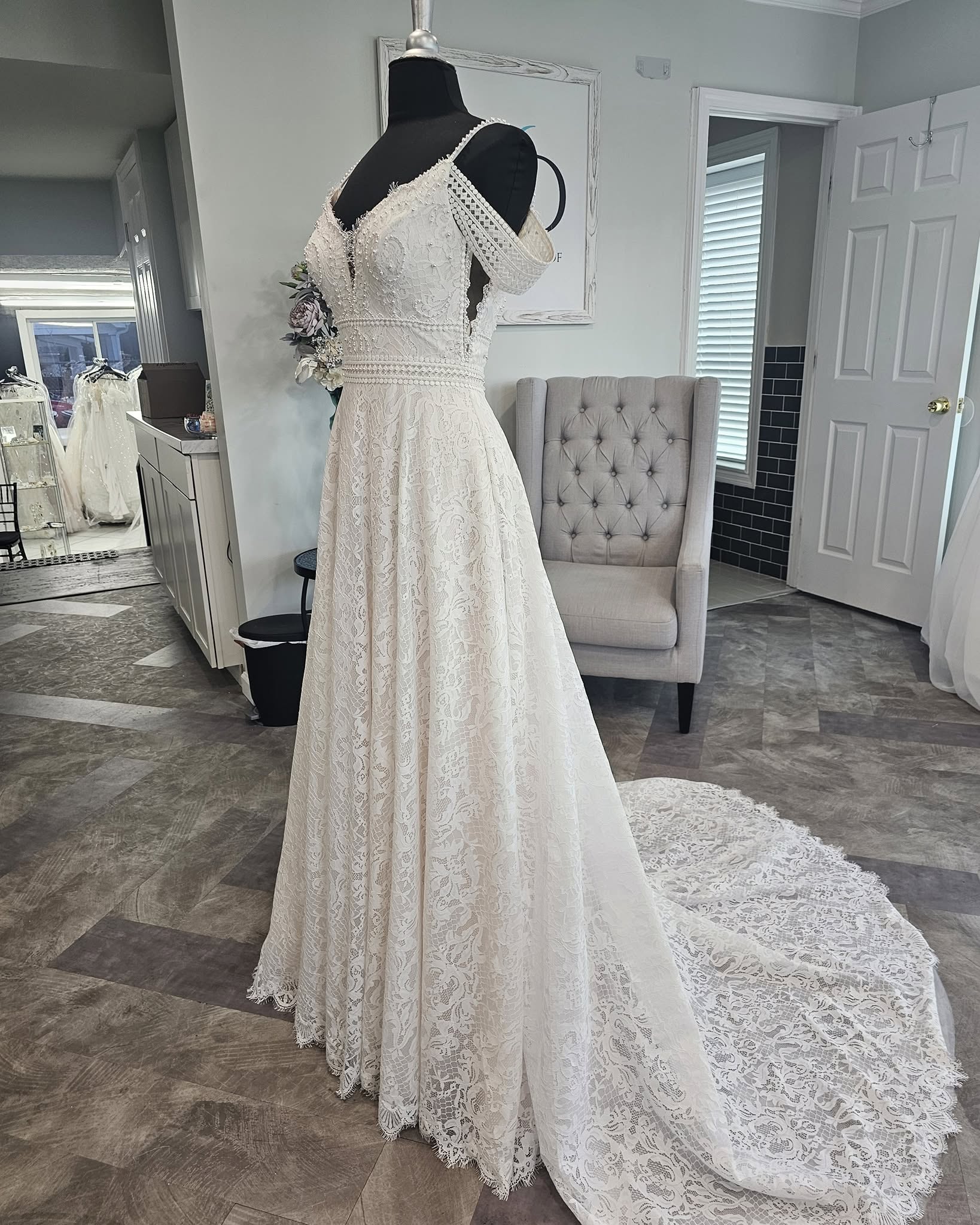 lexington wedding dress The White of is having their annual National Bridal Sale July 10th through the 18th! Select dresses are under $1000! 💃🎉👰 Sales like these don't happen every day! Get Bridal stores Colour:Denim Chambray tassels moccasins The Karmen Sunset Beaded