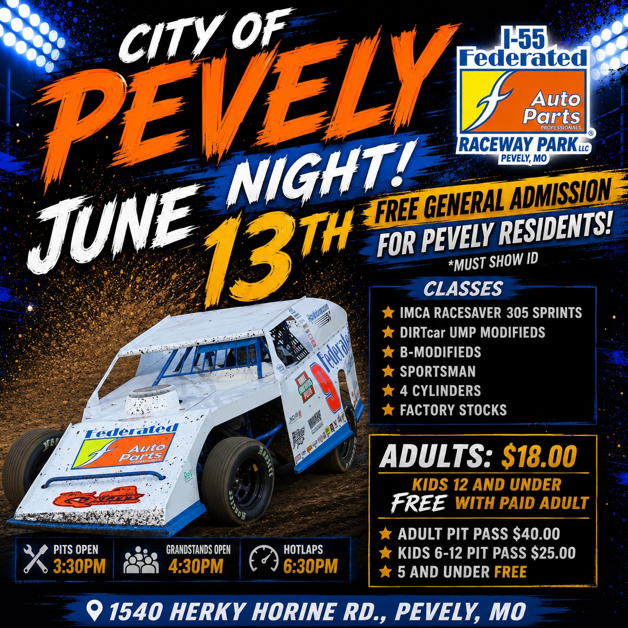 I-55 Federated Auto Parts Raceway Park | Pevely MO