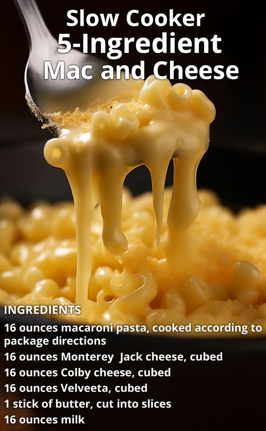 🧡 Easiest EVER Slow Cooker Mac & Cheese 🧡 | Facebook
