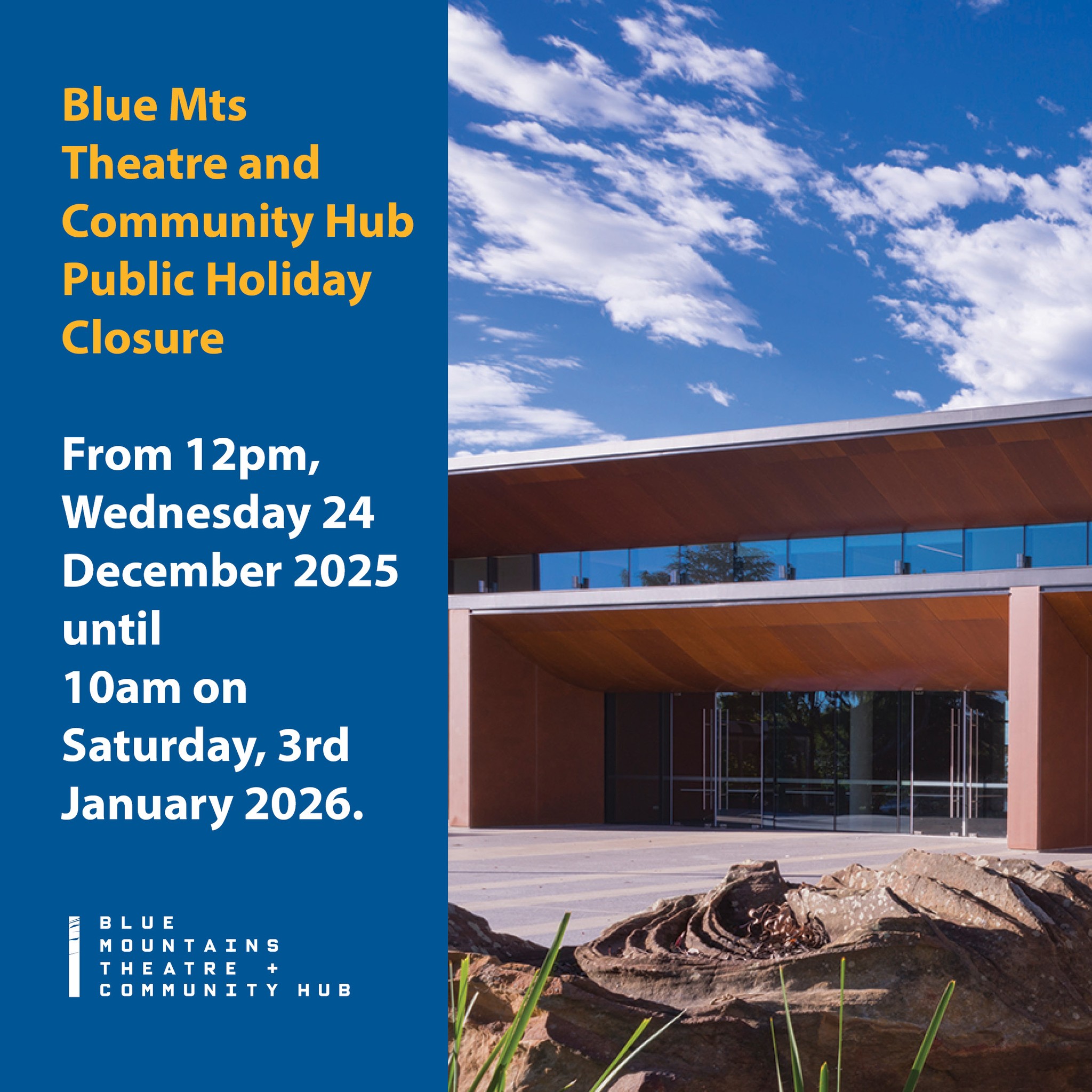 Blue - Holiday Closure Notice Dear visitors, patrons and friends ...