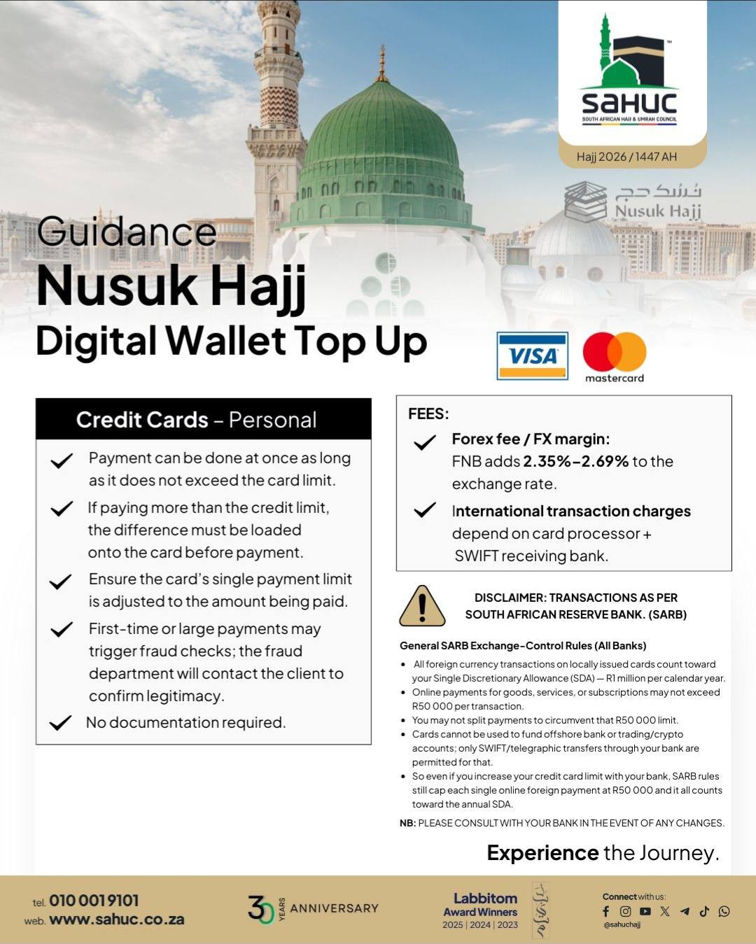 SAHUC Hajj - 📌 Important Information for Pilgrims in... | Facebook