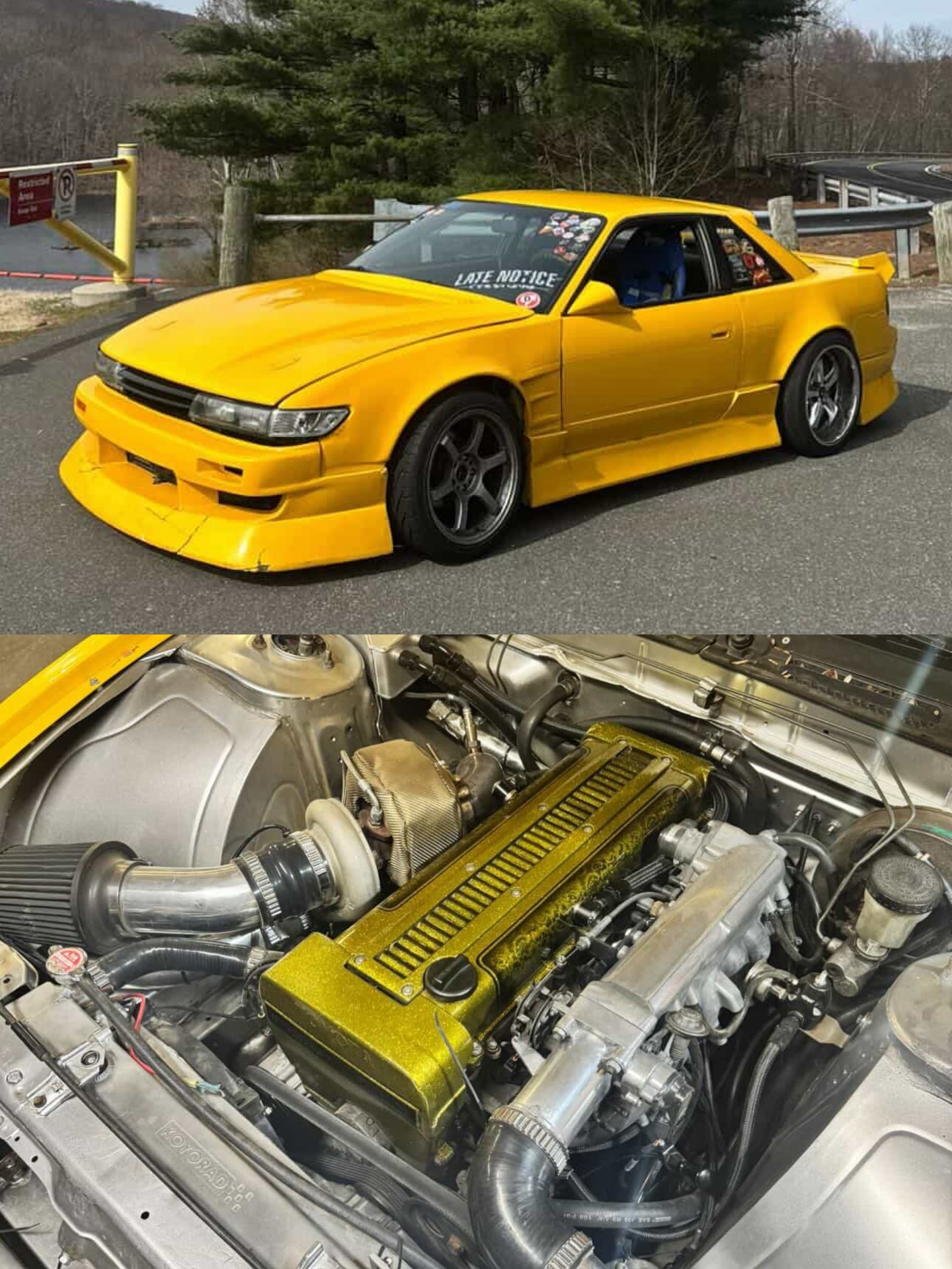 1JZ Non-VVTi (jzx90) swapped S13 Coupe that engine bay tho