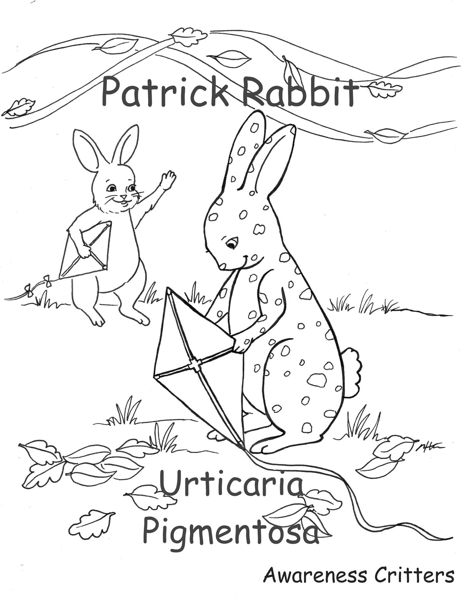 Patrick the Rabbit has his own coloring... - Happy Talent Art