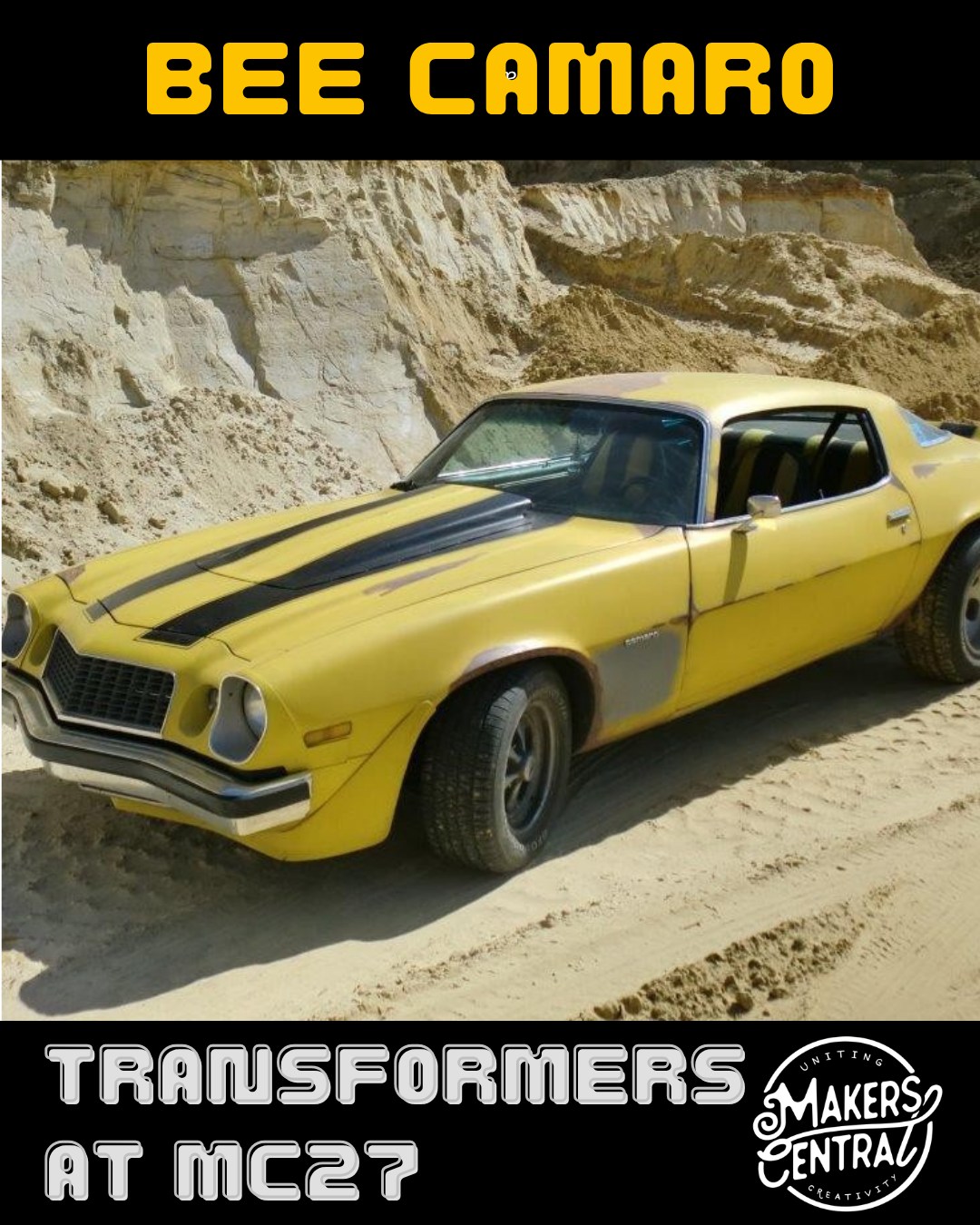 Bumblebee wouldn't be complete without his Camaro, as seen in the