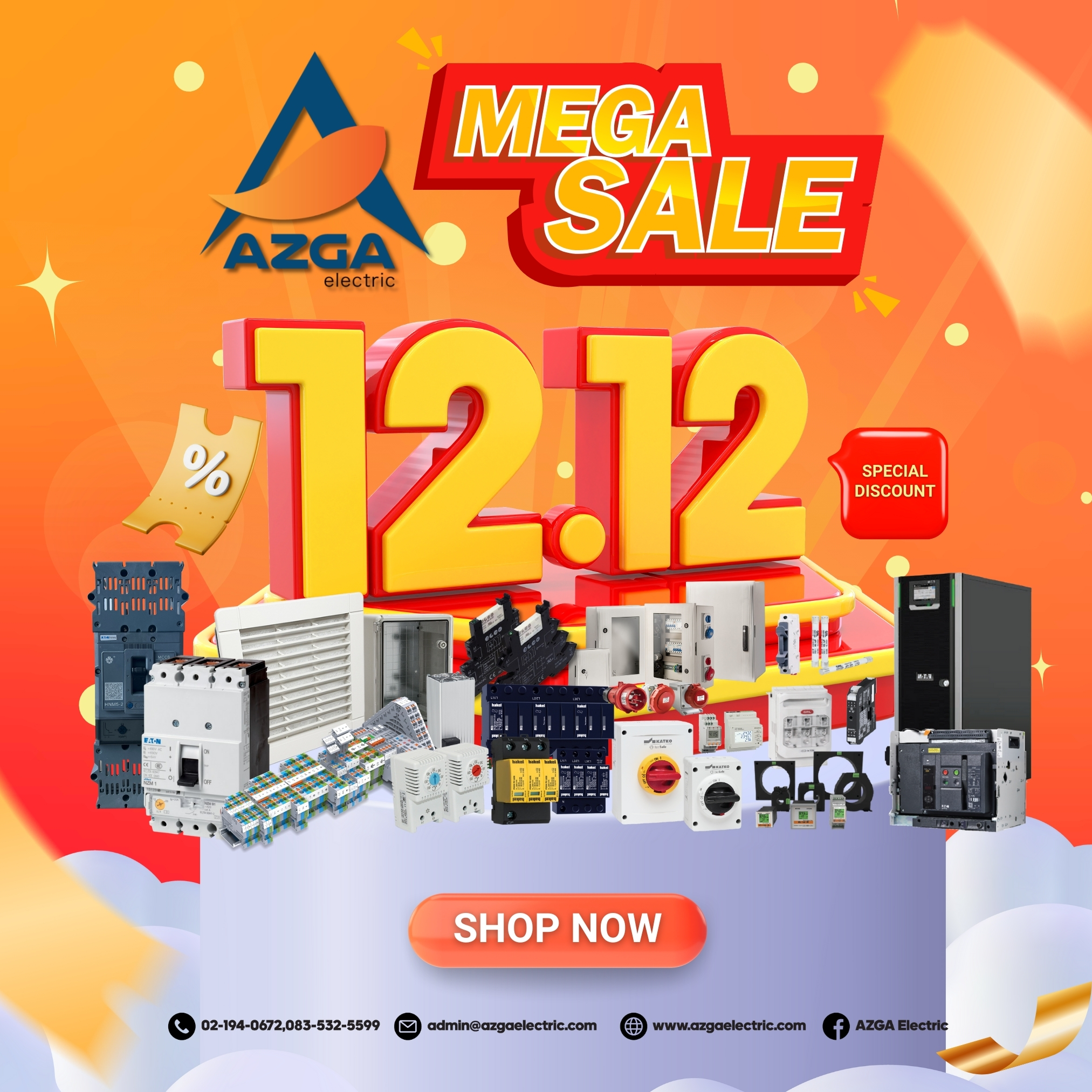 AZGA - 12.12 มาแล้ววว ลดไฟลุก🔥 อุปกรณ์ไฟฟ้าราคาพิเศษแบบที่พลาดไม่ได้ ...