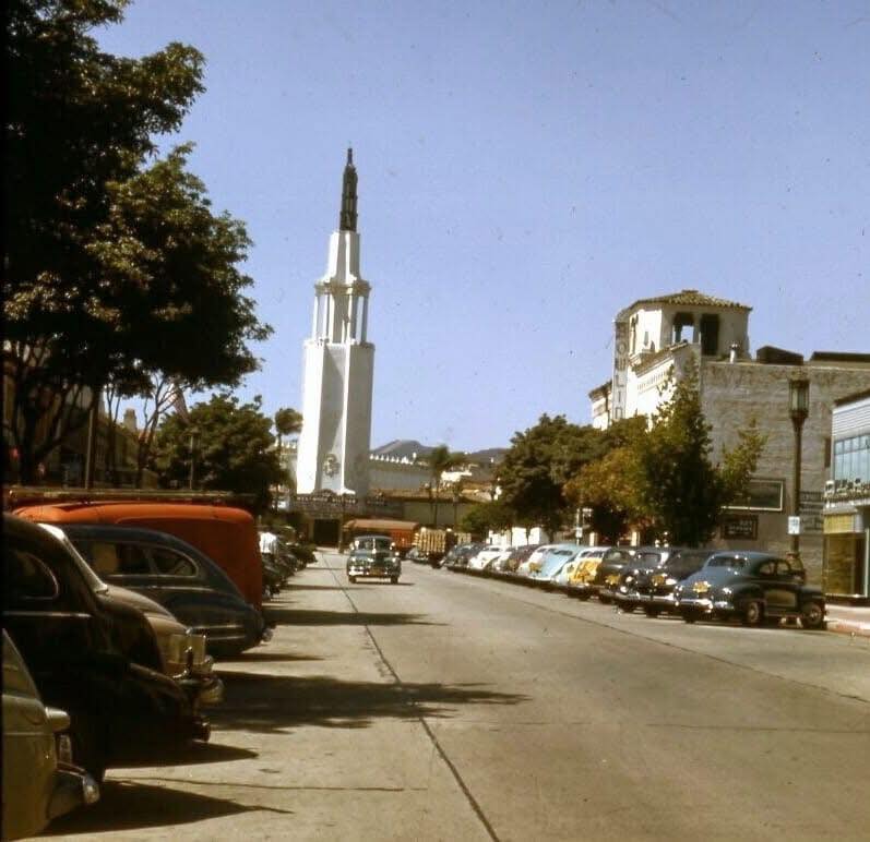 Westwood Village & the Fox Theatre during the late 1940's. Back