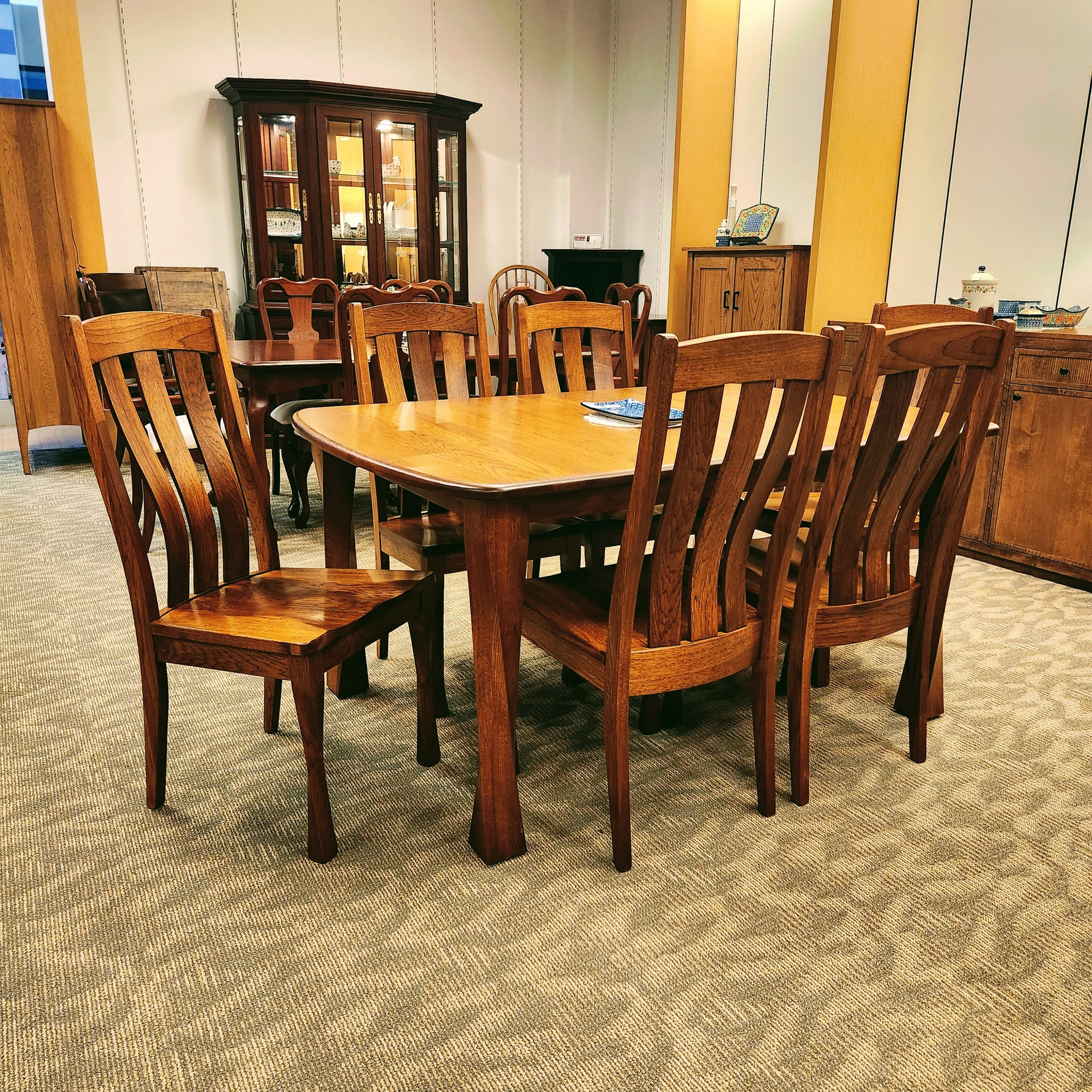 The Amish Home - Our Cloverdale Table with Raleigh Chairs... | Facebook