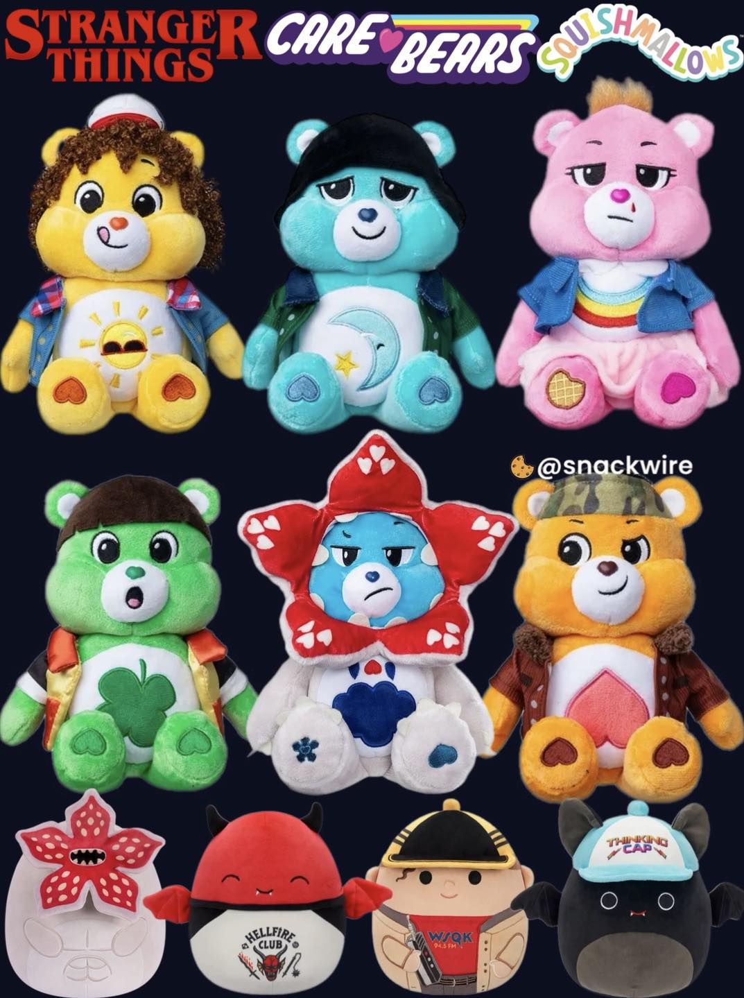 SnackWire - Stranger Things x Care Bears and Squishmallows Crossover ...