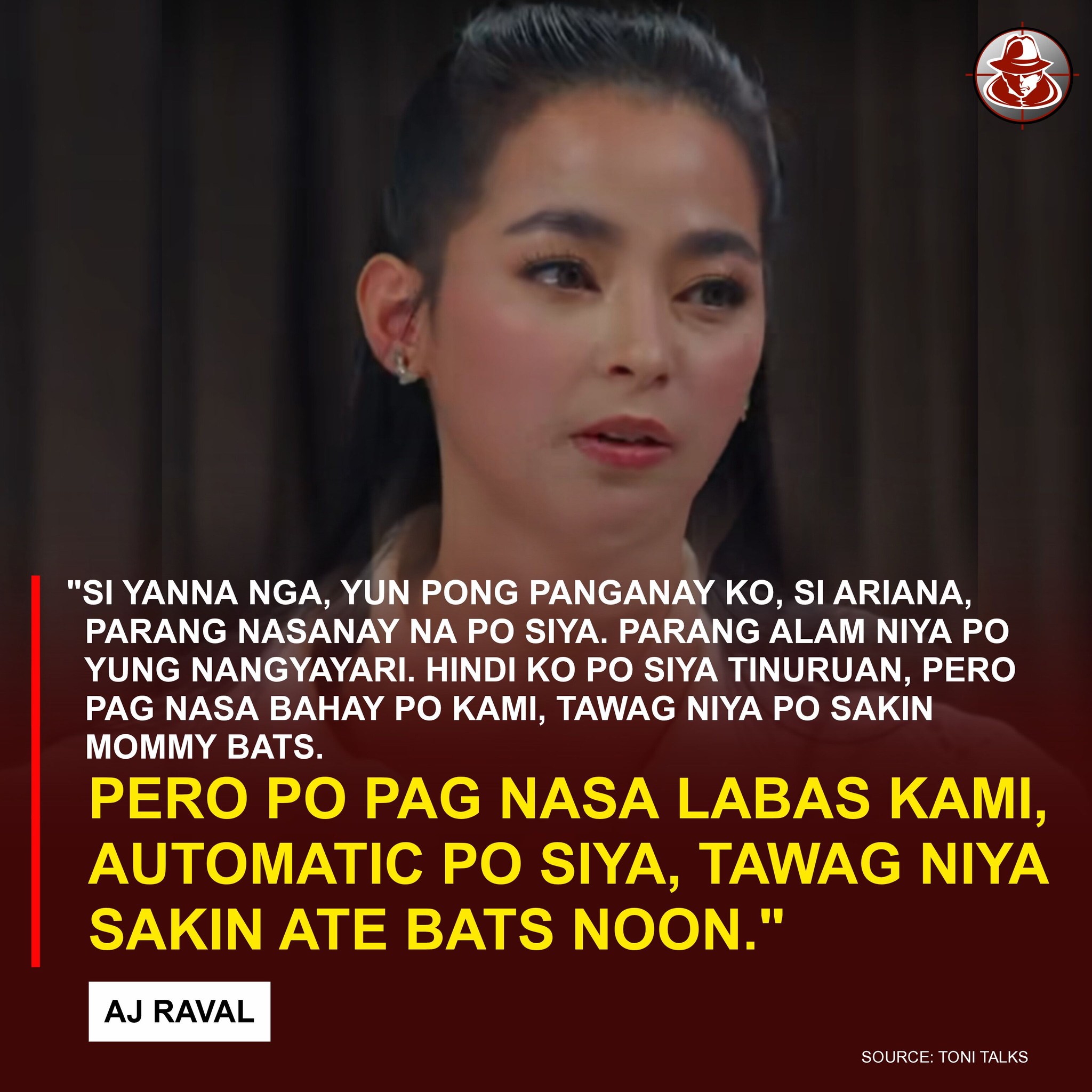 'TAWAG NIYA SAKIN NOON ATE BATS'🥹 AJ... - Pinoy Secret Files | Facebook