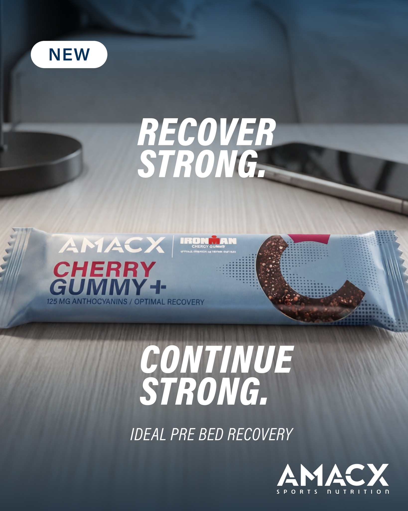 The training session ends. The recovery doesn't. Cherry Gummy+