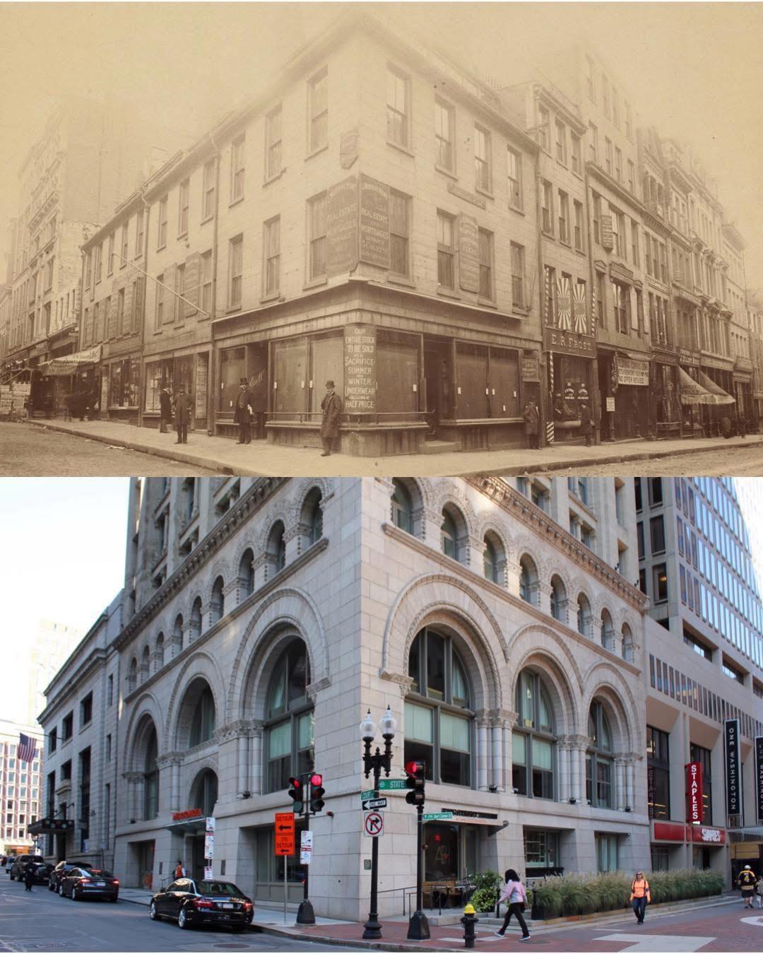 Lost - The corner of Washington and Court Streets in Boston, around ...