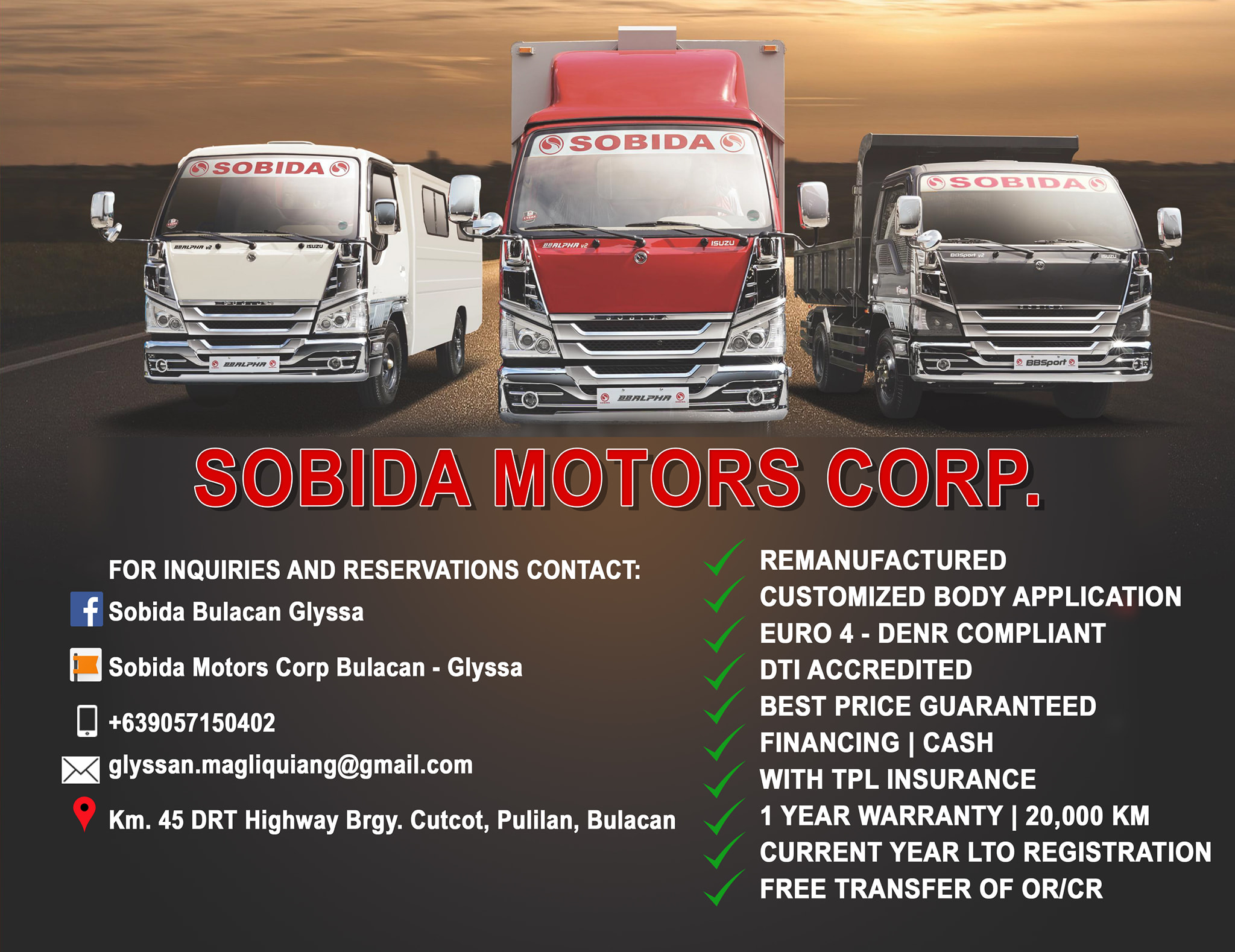 Sobida Motors Bulacan - 📌Available Unit!📌 🚚Cab and chassis🚚 ️14 FOOTER ...