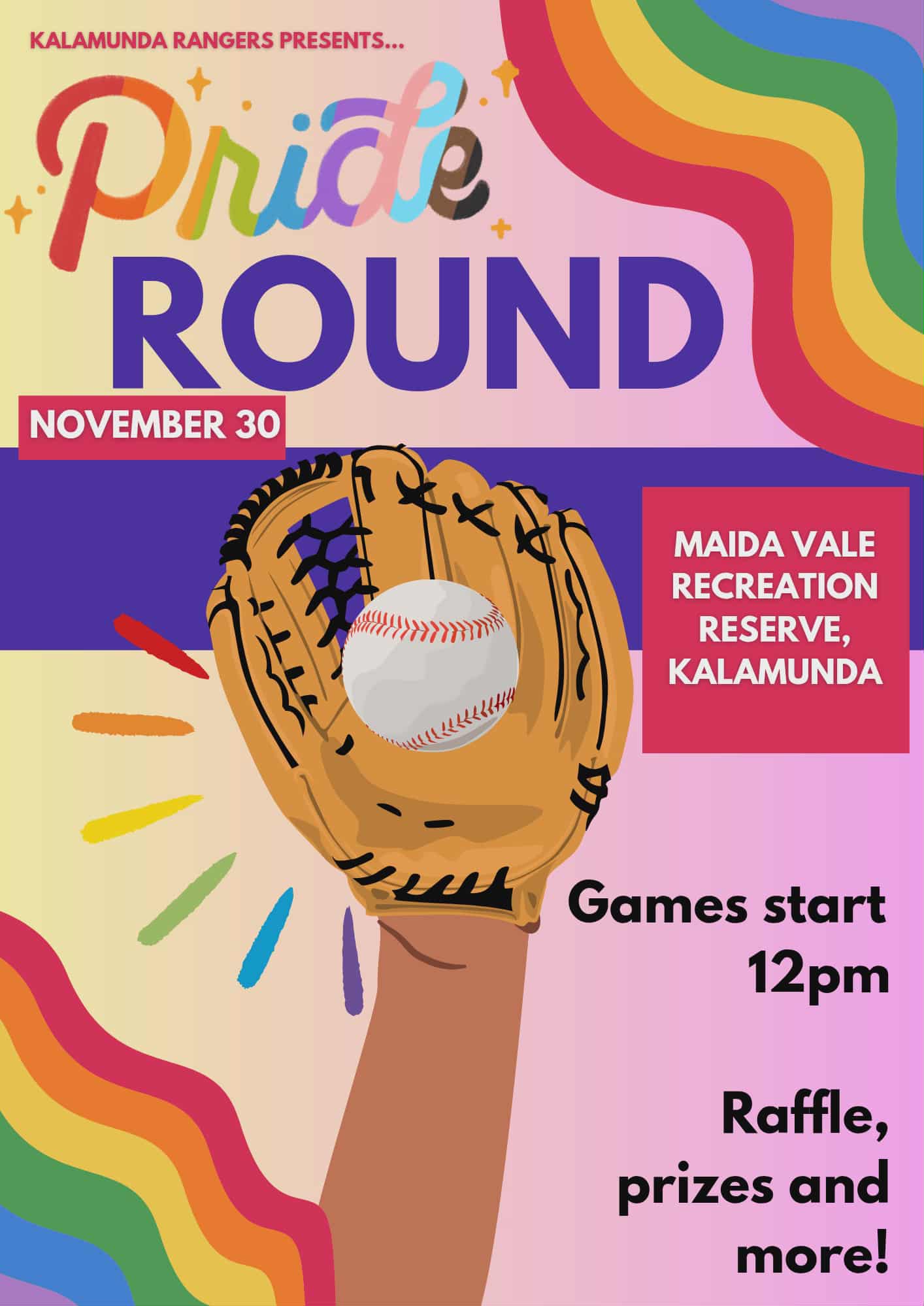 PRIDE ROUND fundraiser - Kalamunda Rangers Baseball