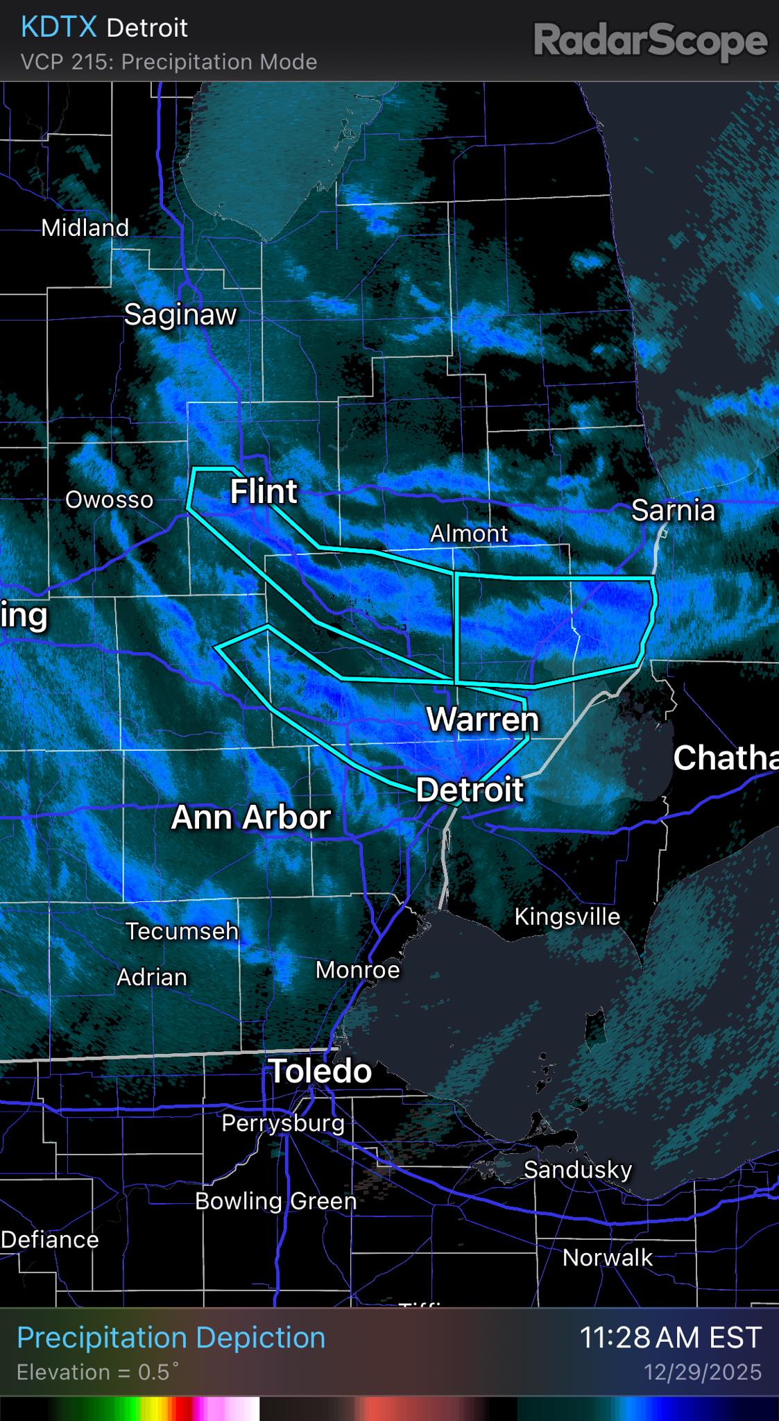Stephanie - More snow squall warnings out! Detroit included now ...