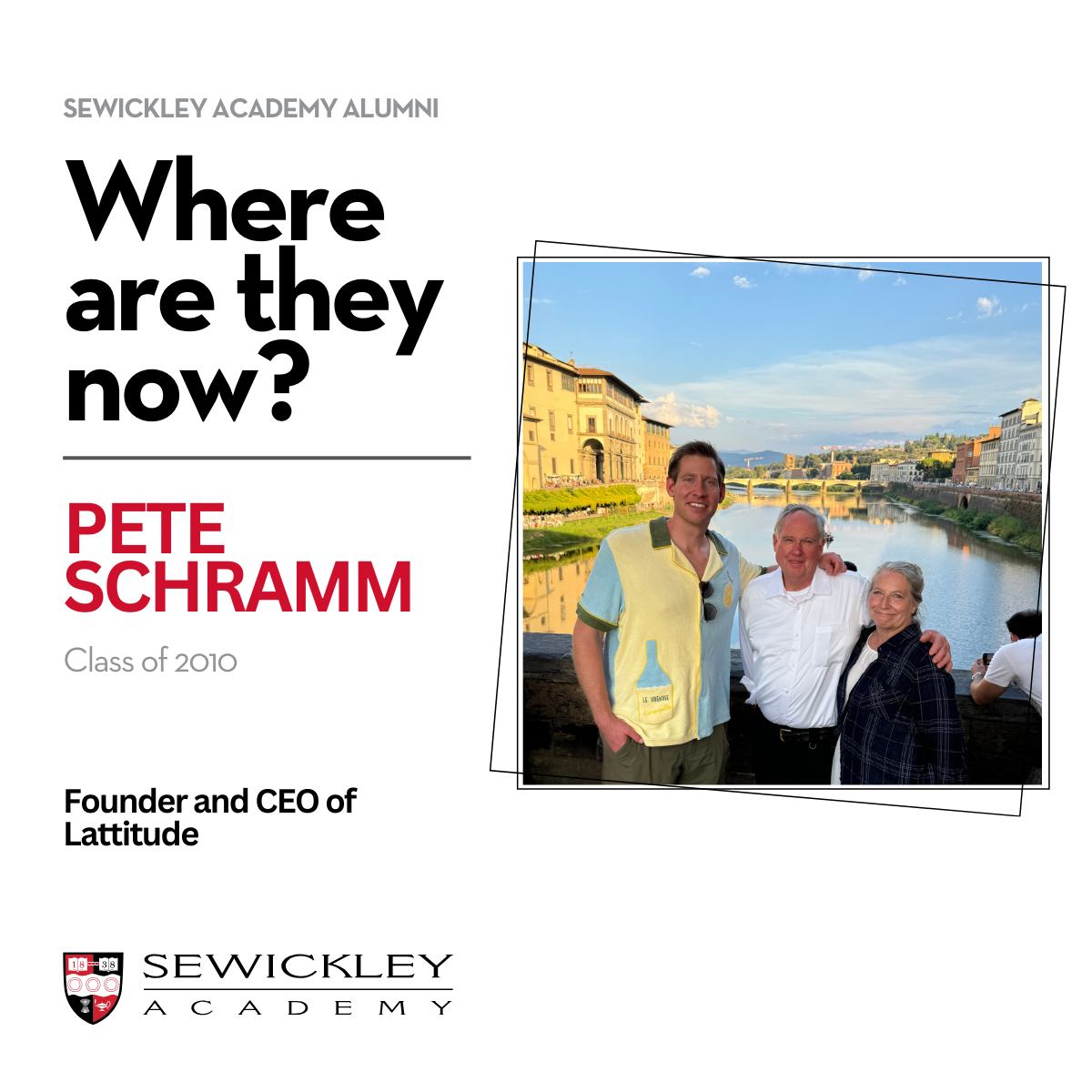 Meet Pete Schramm, Class of 2010!... - Sewickley Academy | Facebook