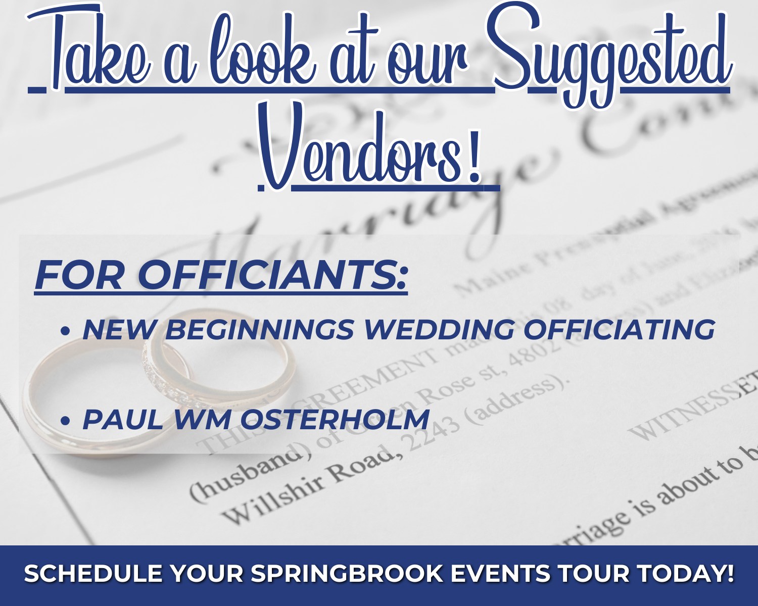 Springbrook Events | Burnett WI