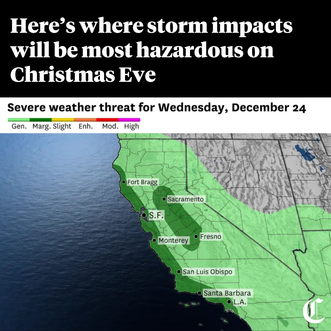 San - Stormy weather will disrupt holiday travel across California ...