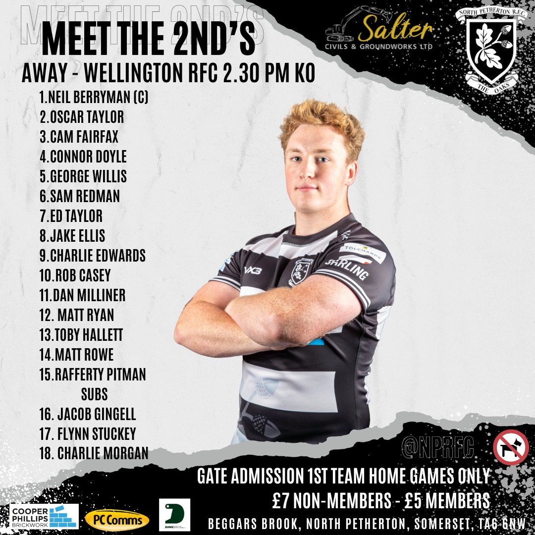 🔥 Meet the 2nd XV 🔥 The 2’s are on... - North Petherton RFC | Facebook