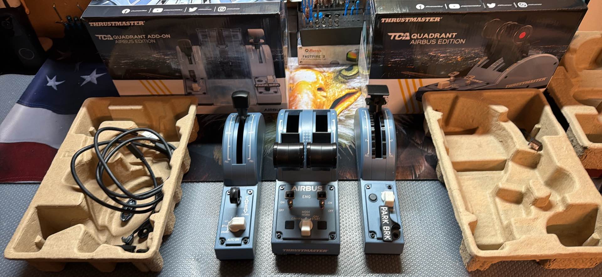 Thrustmaster TCA Quadrant Airbus Edition Flight Sim Set “With Flap ...