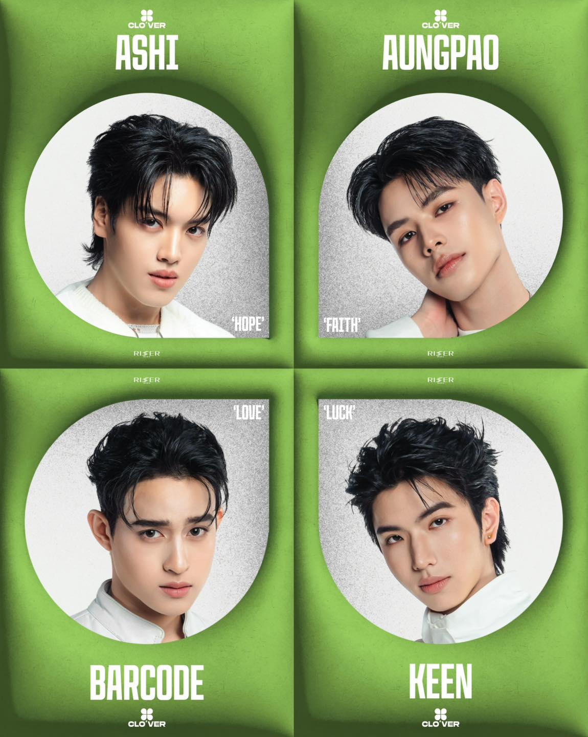 T-POP - Riser Music เปิดตัวบอยกรุ๊ปวงใหม่ชื่อวง “CLO'VER” มีสมาชิก 4 คน ...