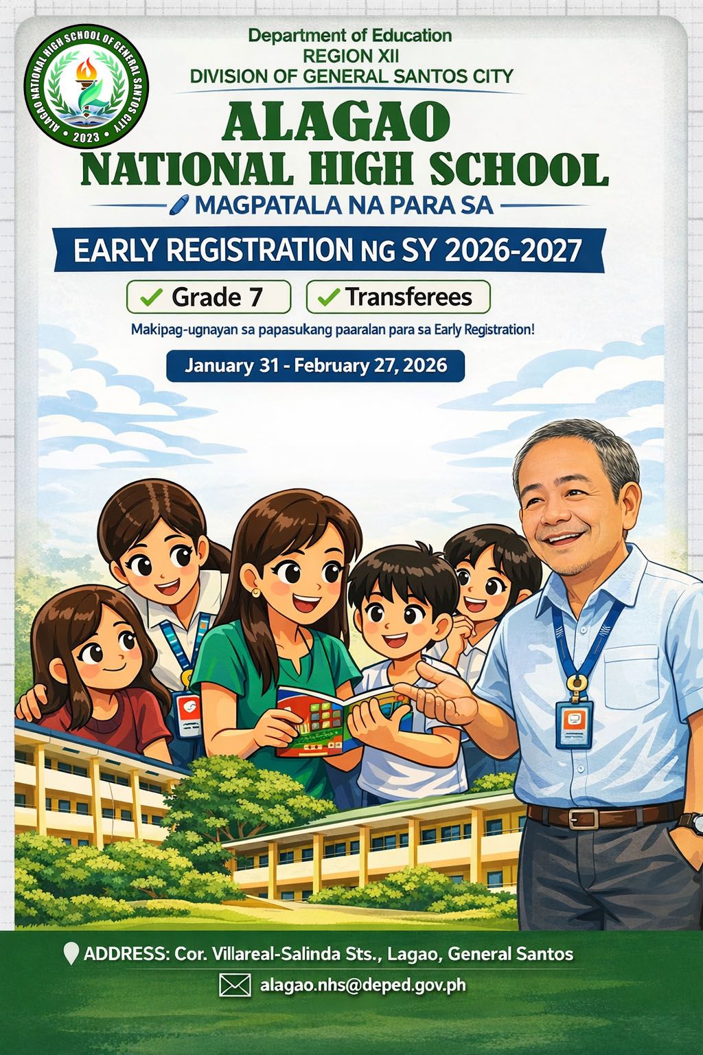 📣Early Registration for S.Y. 2026–2027 is NOW OPEN! 📣 Join us at Alagao ...