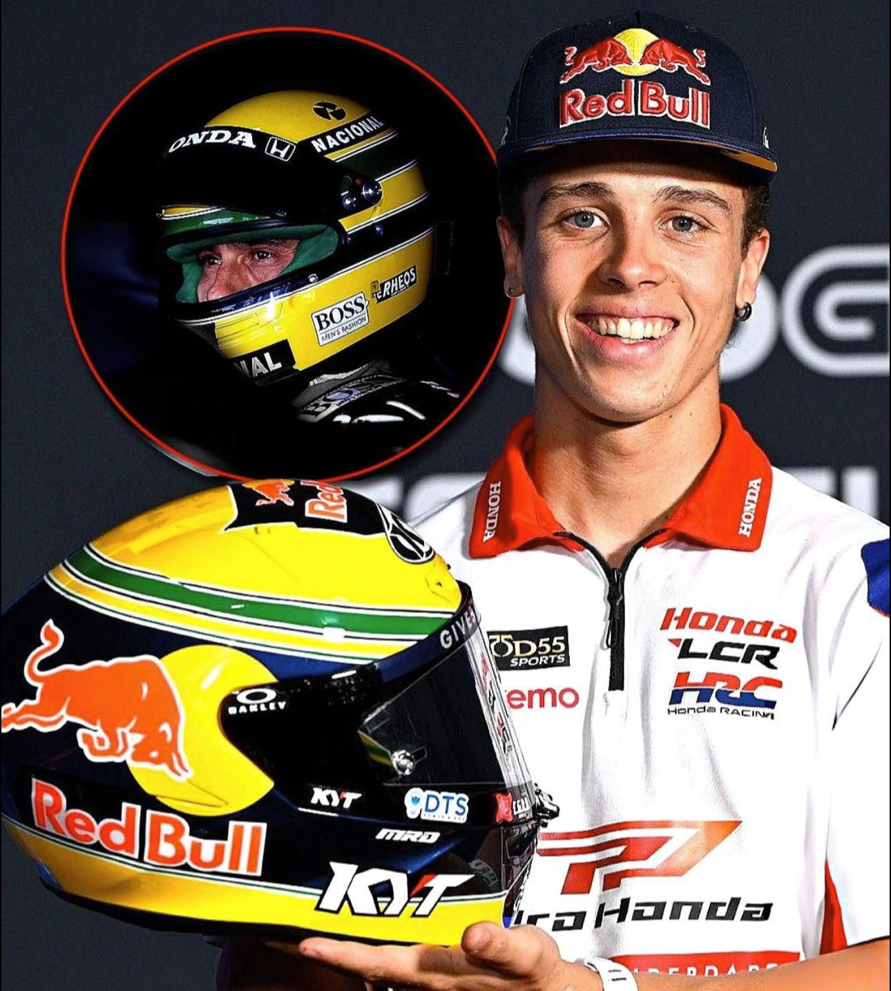brazil motorcycle helmet Franco Colapinto 2024 F1 / Carlos Reutemann Tribute  GPHelmet AGV K3 Flag Brazil Full
