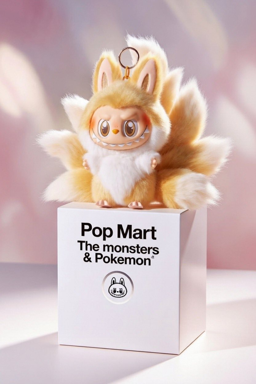 The magic fox has arrived 🦊✨ Labubu Nine-Tails Pendant Plush — a