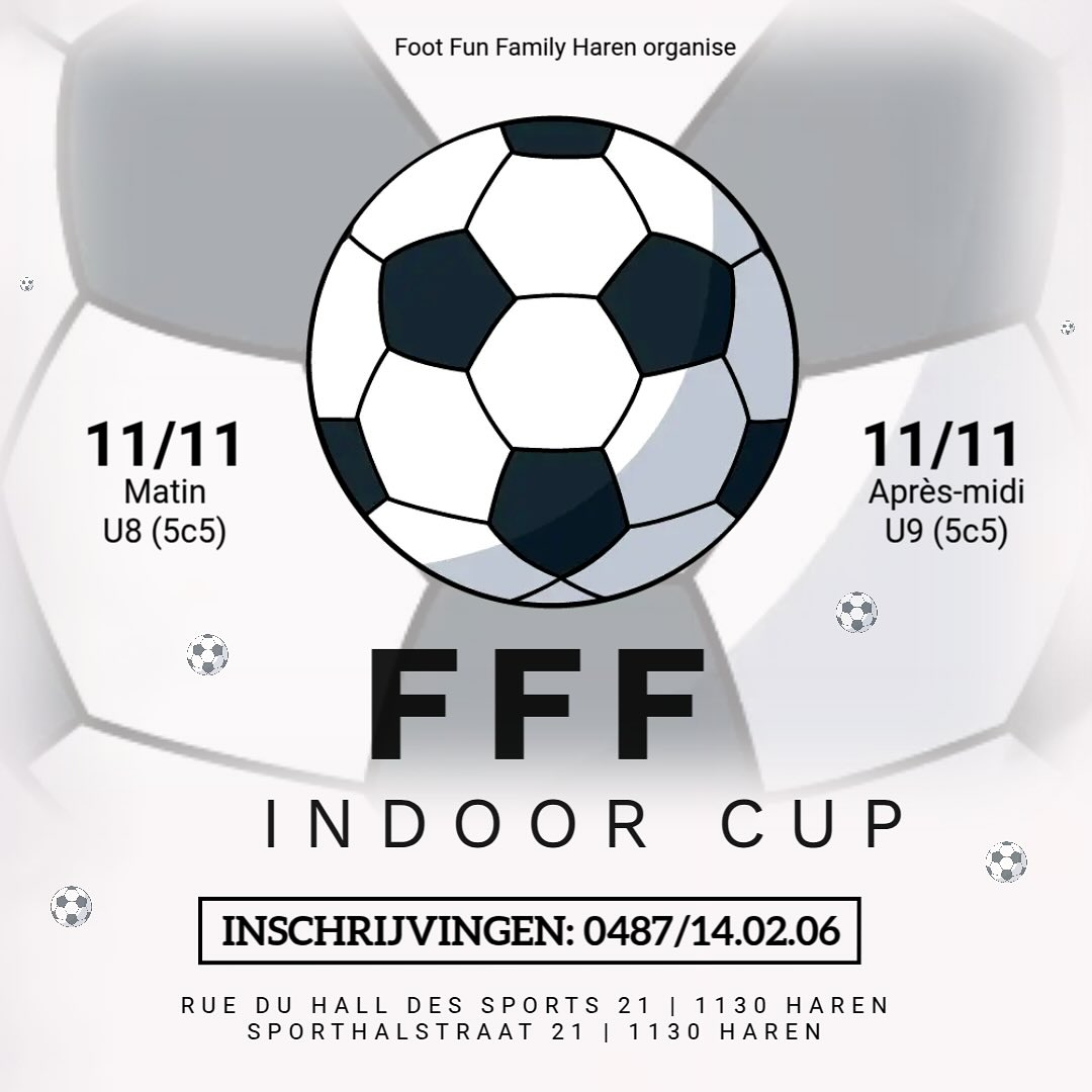 Foot Fun Family - ⚽️ FFF Indoor Cup U8 U9 ! ⚽️ 🏆 La FFF... | Facebook
