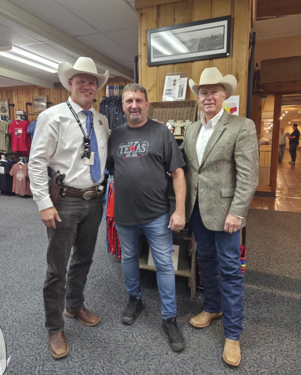 Texas - Yesterday, Texas Ranger Matt Holley (left) and retired Texas ...