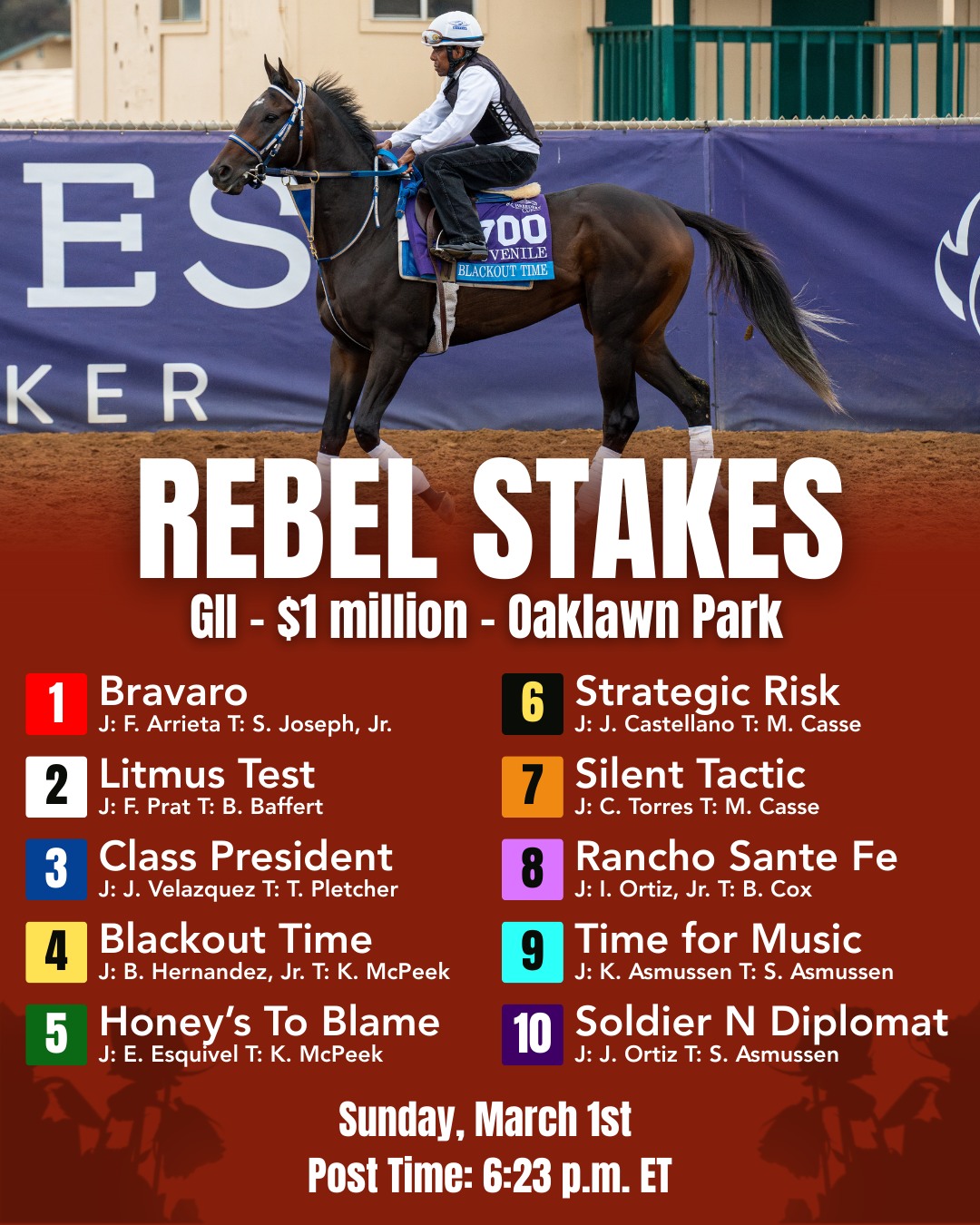 Champions - It's Rebel Day! Who is your pick in this Kentucky Derby ...