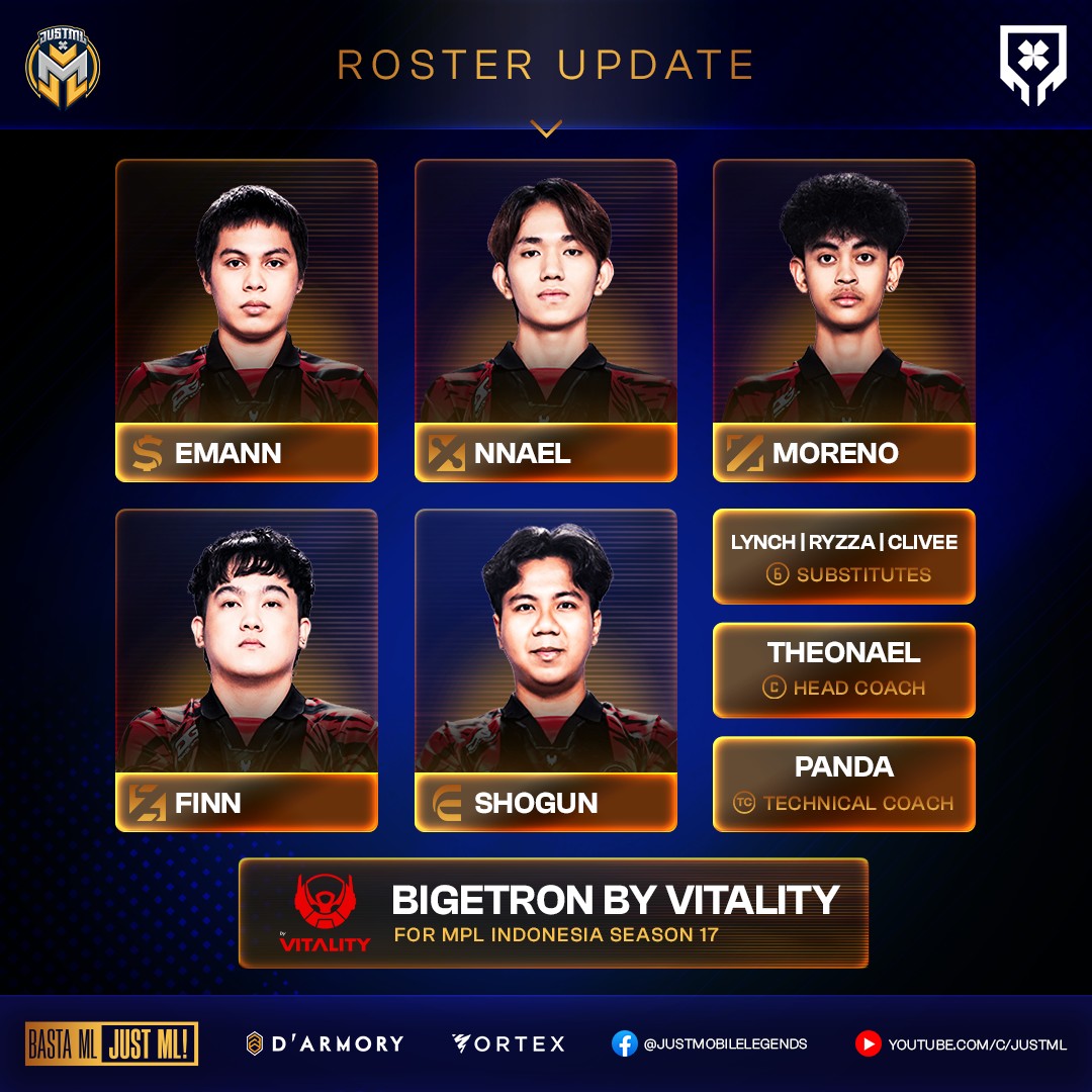 Just ML - Bigetron confirms its updated roster for MPL ID... | Facebook