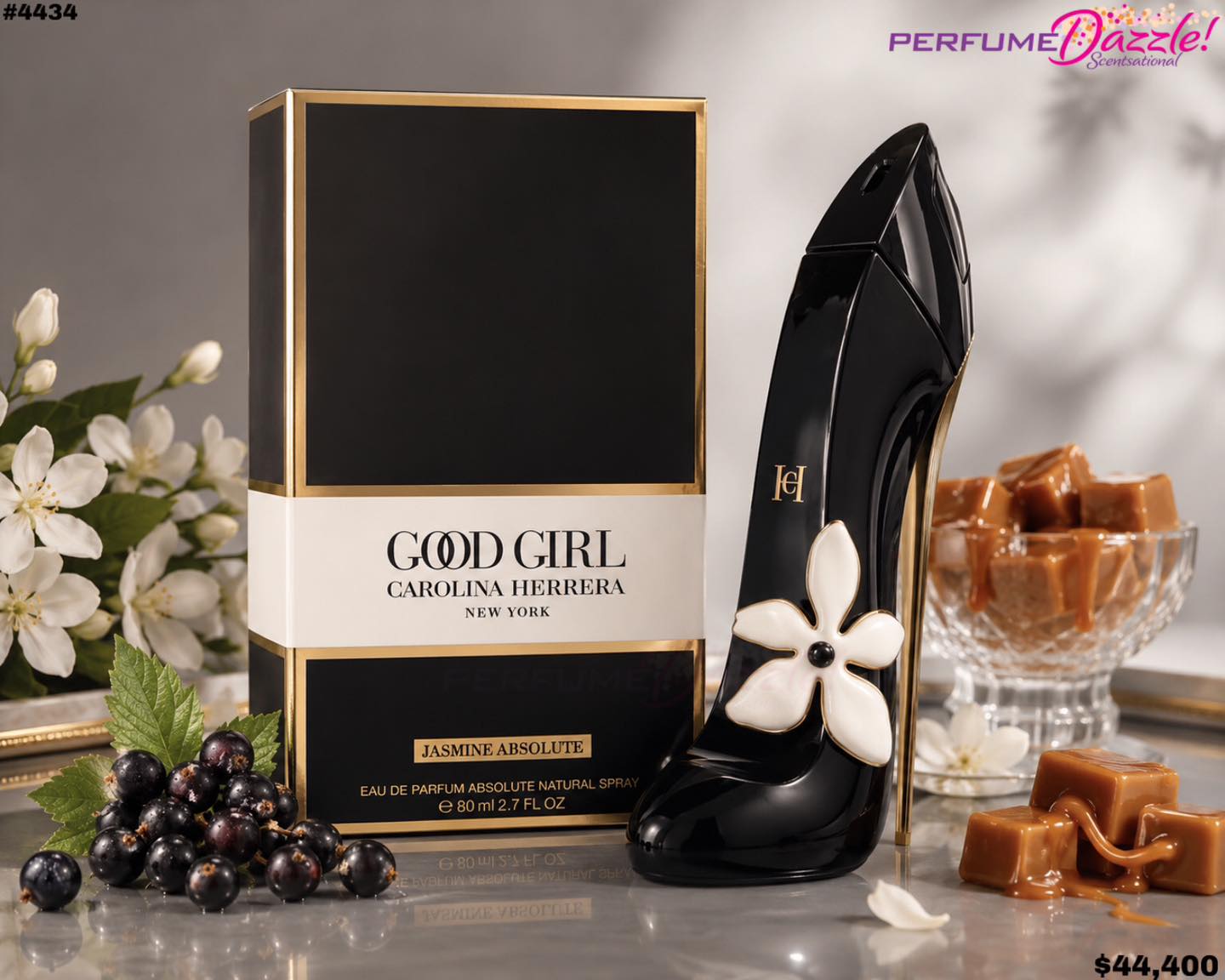 Good Girl Jasmine Absolute by Carolina Herrera 80ml EDP Spray Women -$44,400 SWEET, WHITE FLORAL AND FRUITY Good Girl Jasmine Absolute is a Bold Evolution of the Iconic Good Girl Scent, Elevating