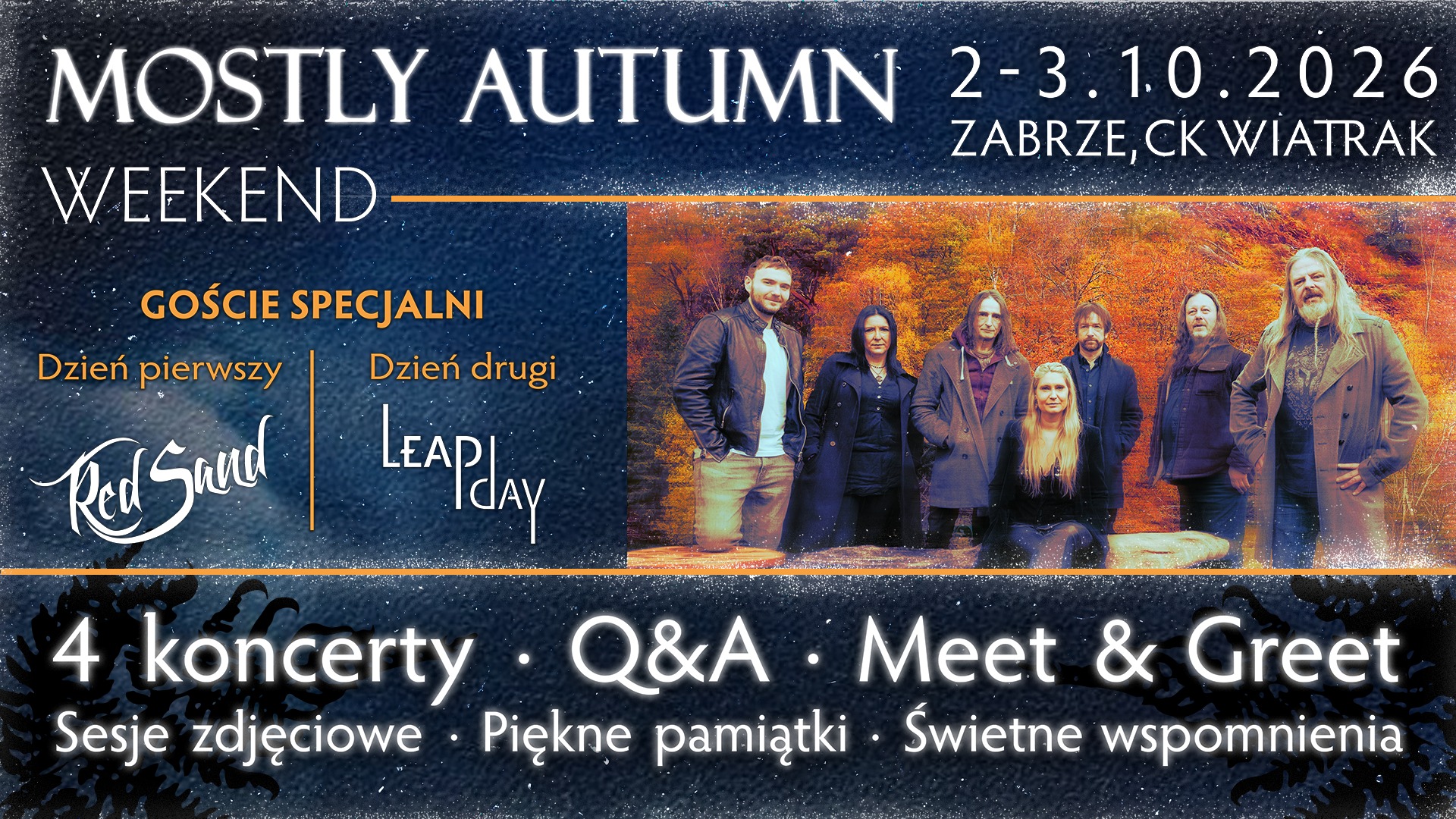 Mostly Autumn Weekend - 2-3.10.2026 - Zabrze (+Leap Day & Red Sand)