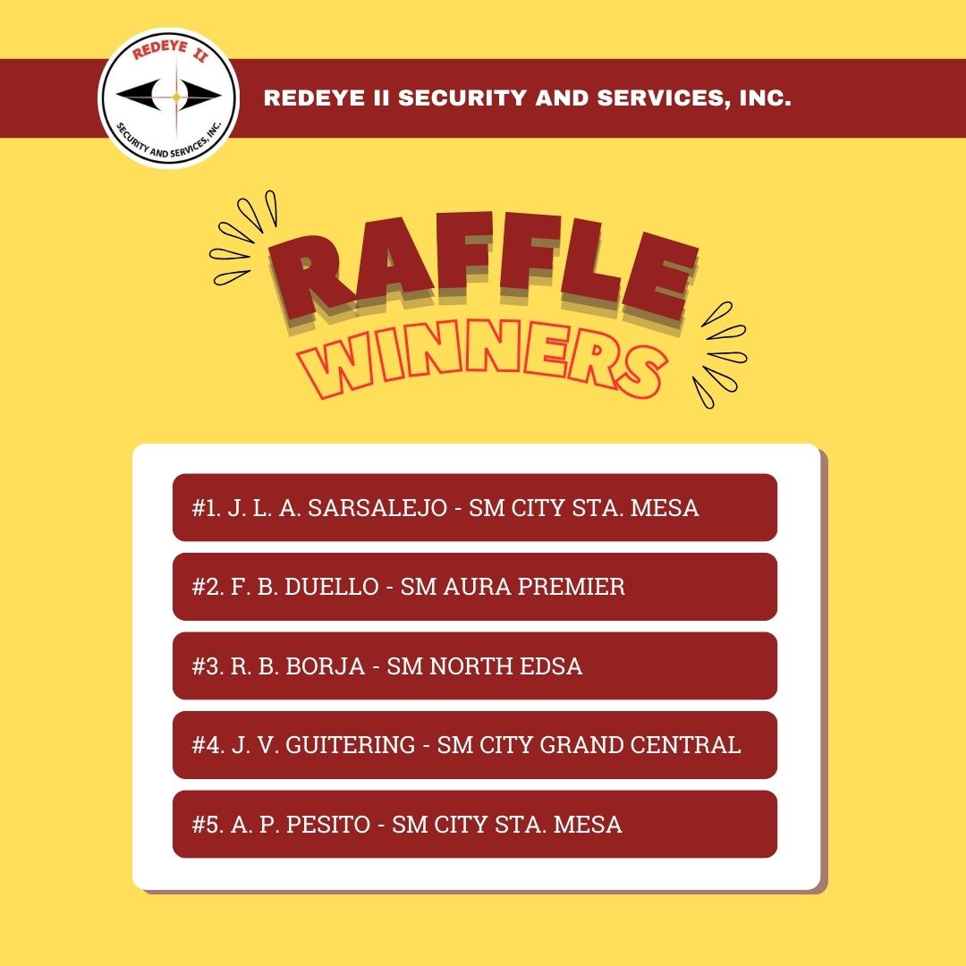 Pa-Raffle ng Bigas... - Stinger Security and Services, inc. | Facebook