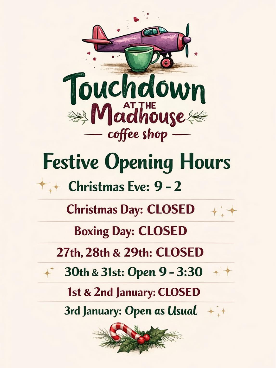 Touchdown at the... - Touchdown at the madhouse coffee shop
