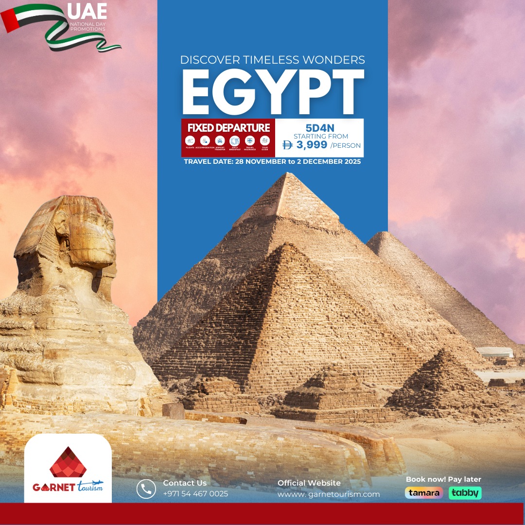Garnet - 🏺 Discover Egypt This UAE Holiday! 🇪🇬 Walk through the land of ...