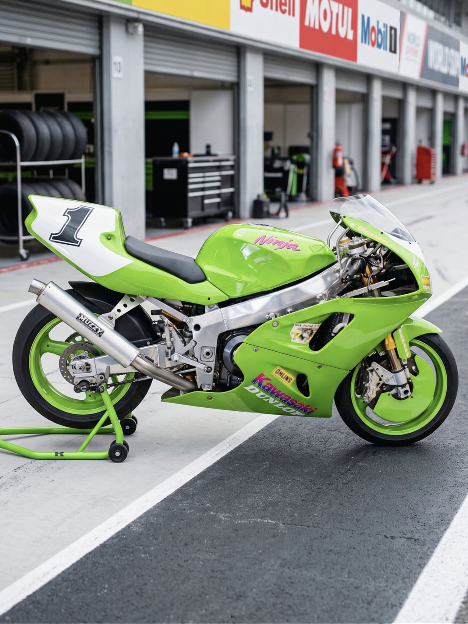 Anthony Gobert's 1995 Muzzy Kawasaki ZX-7R superbike