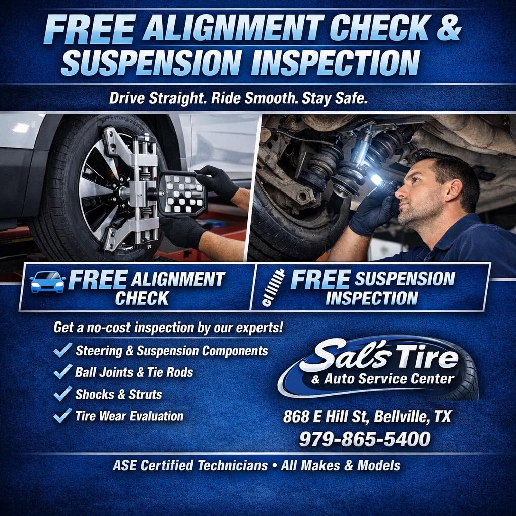 Sal's - 🔧 FREE ALIGNMENT CHECK & SUSPENSION INSPECTION 🔧 Drive Straight ...