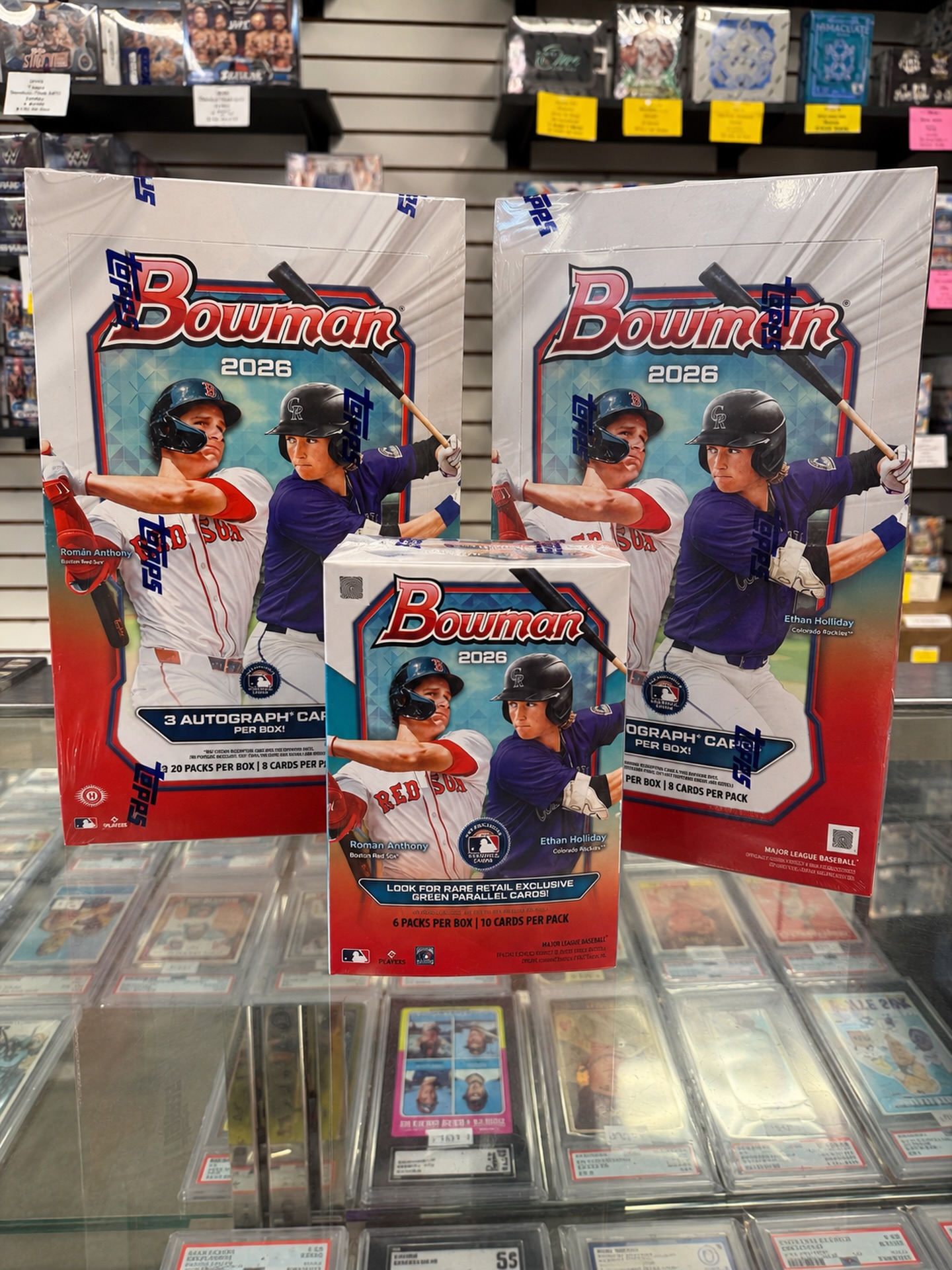 2026 Bowman baseball card release with top MLB rookies and autos