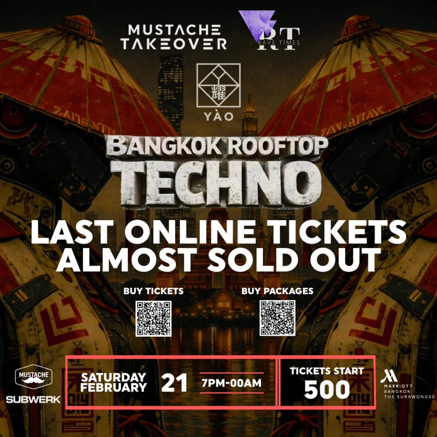 Mustache - LAST ONLINE TICKETS 🚨 Almost gone. MUSTACHE TAKEOVER x RAVE ...