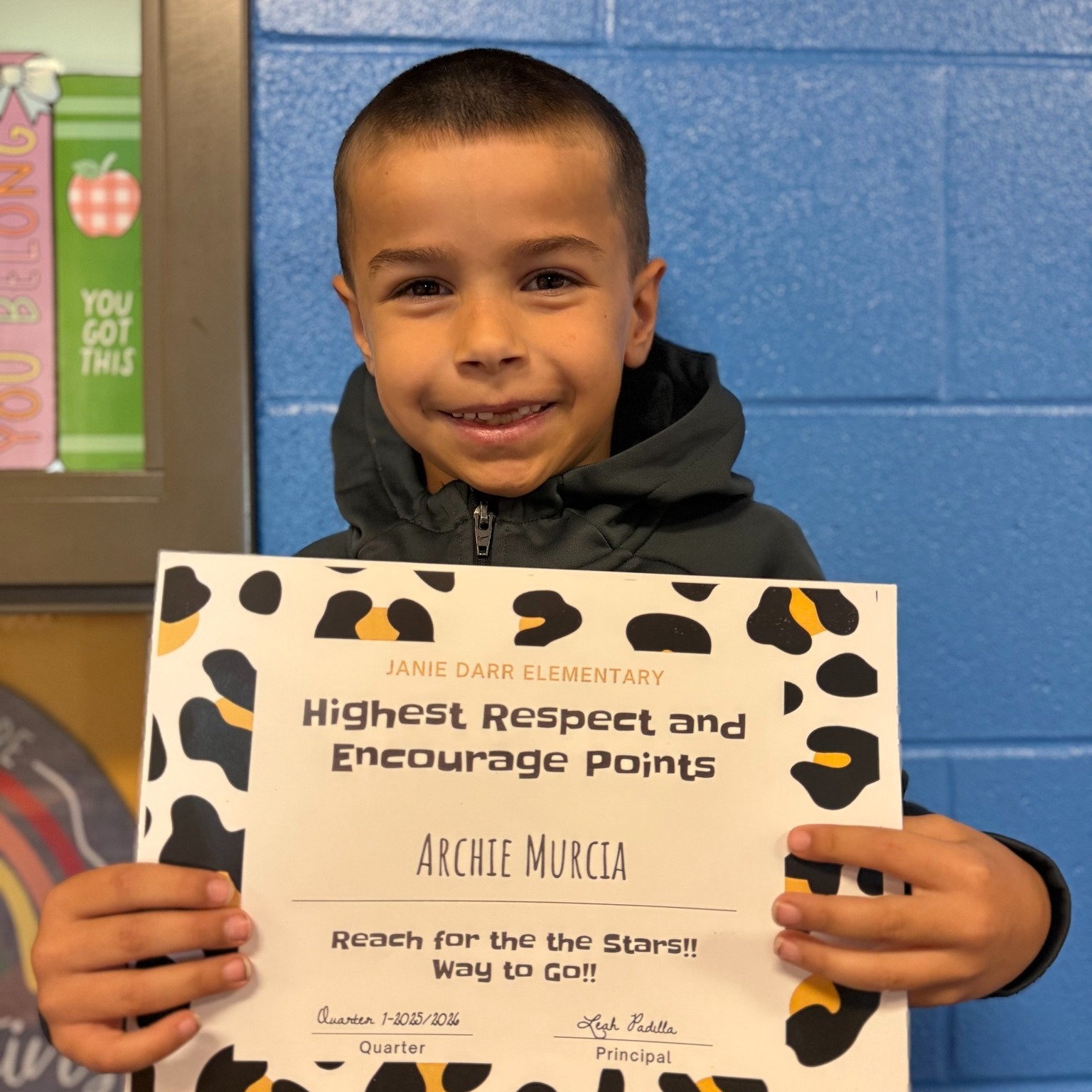 🎉 Congratulations to Archie... - Janie Darr Elementary School | Facebook