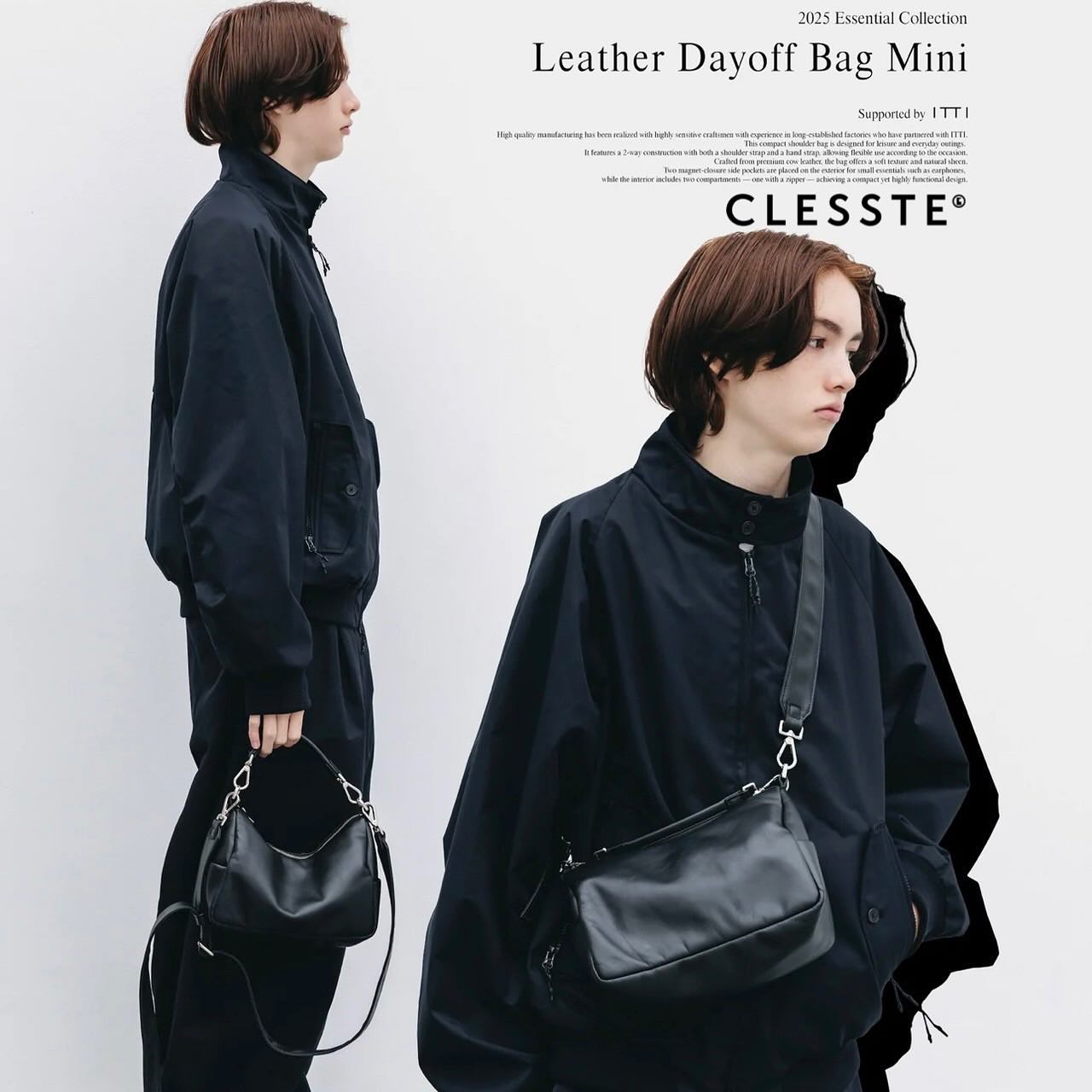 CLESSTE LEATHER DAYOFF BAG MINI SIZE:W24xH16xD11 11/12發售? 11/12 