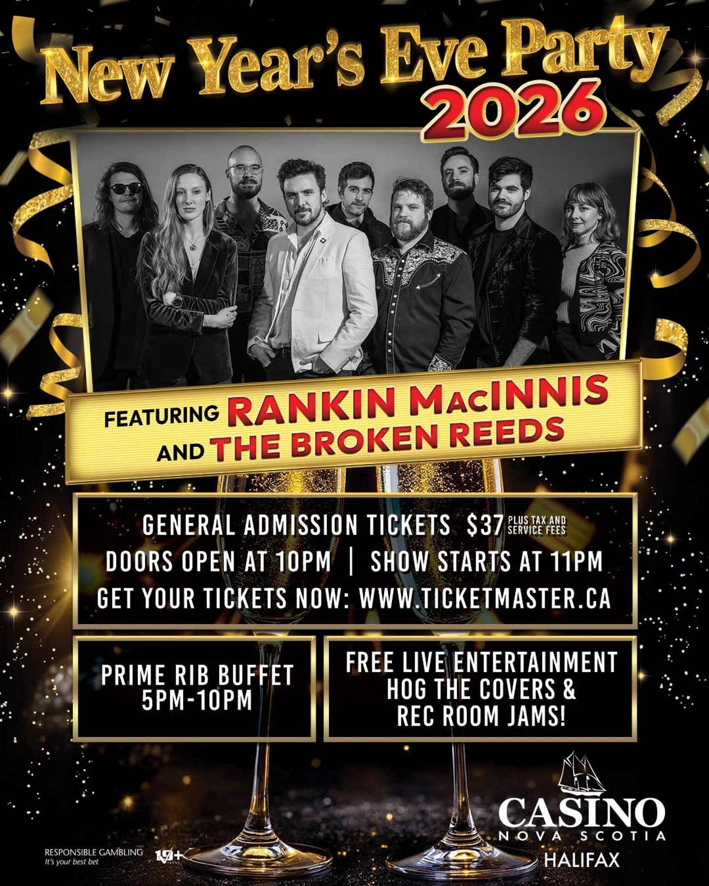 Halifaxnoise - NYE at @casinonovascotia — 🎉 RING IN 2026... | Facebook