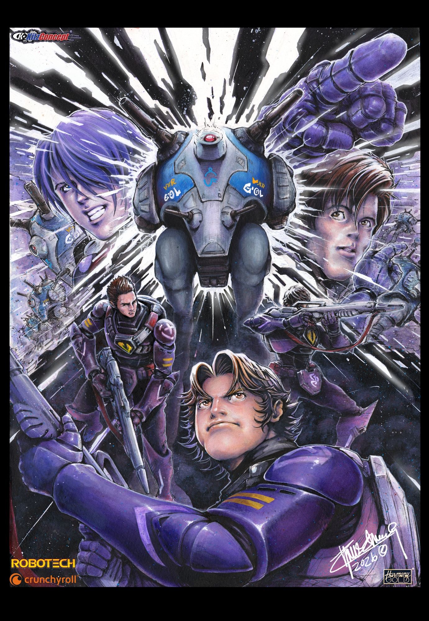 Illustration of 6-pack the #Robotech :The #Macross Saga Zentradi