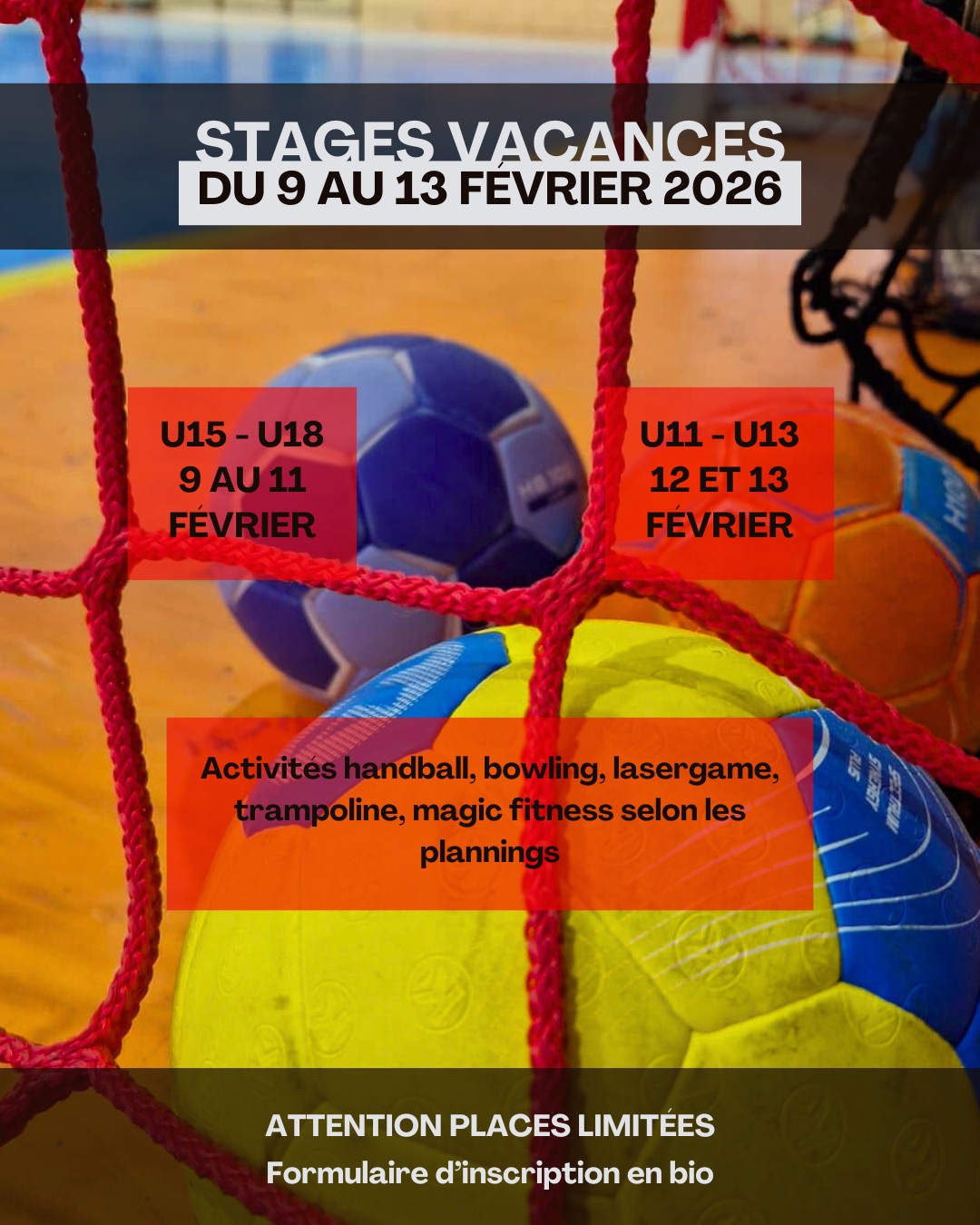 Assau Hand - STAGES VACANCES – FÉVRIER 2026 🔥 📅 Du 9 au... | Facebook