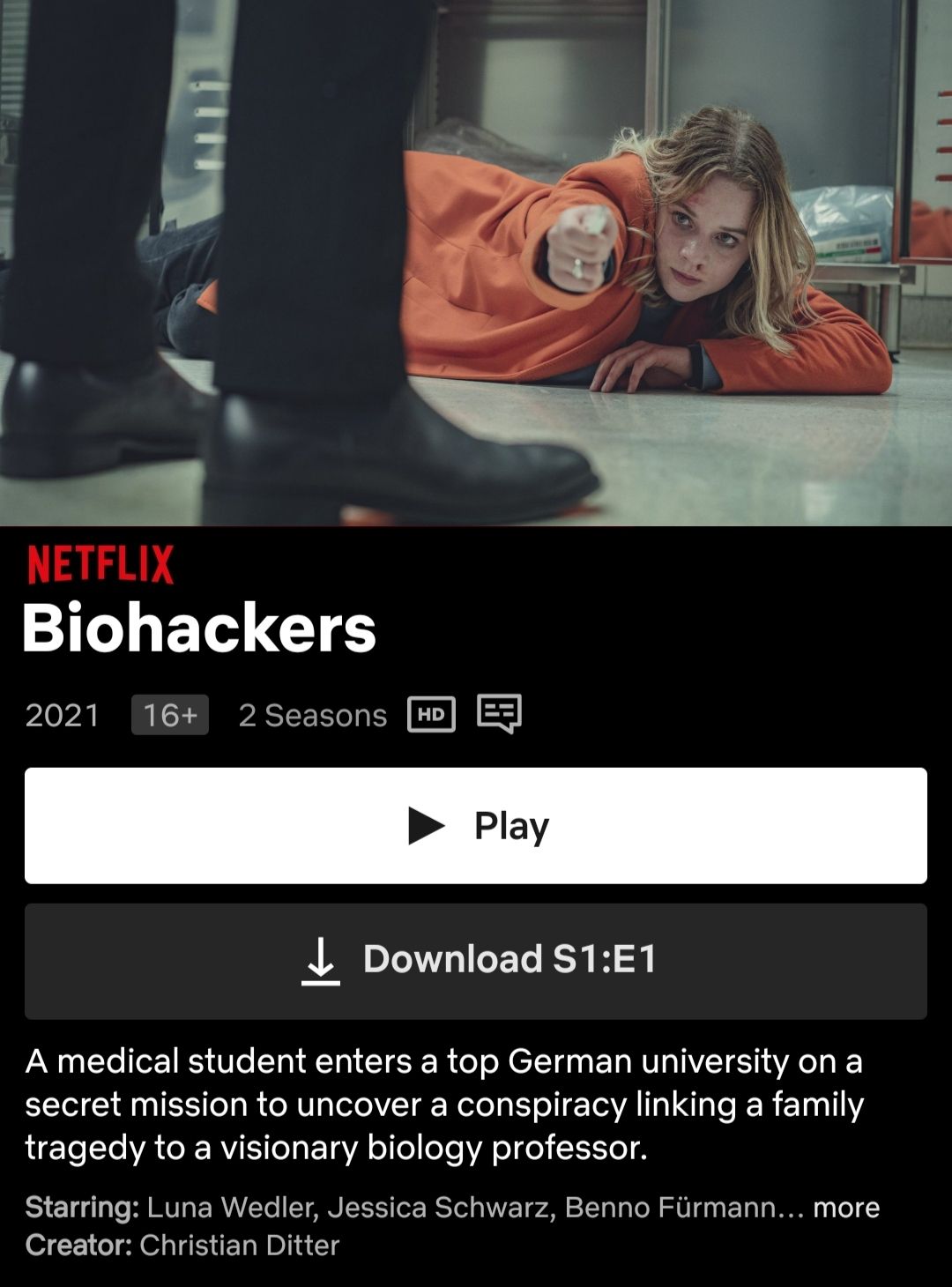 CCH - A med student infiltrates a secretive university lab to expose ...